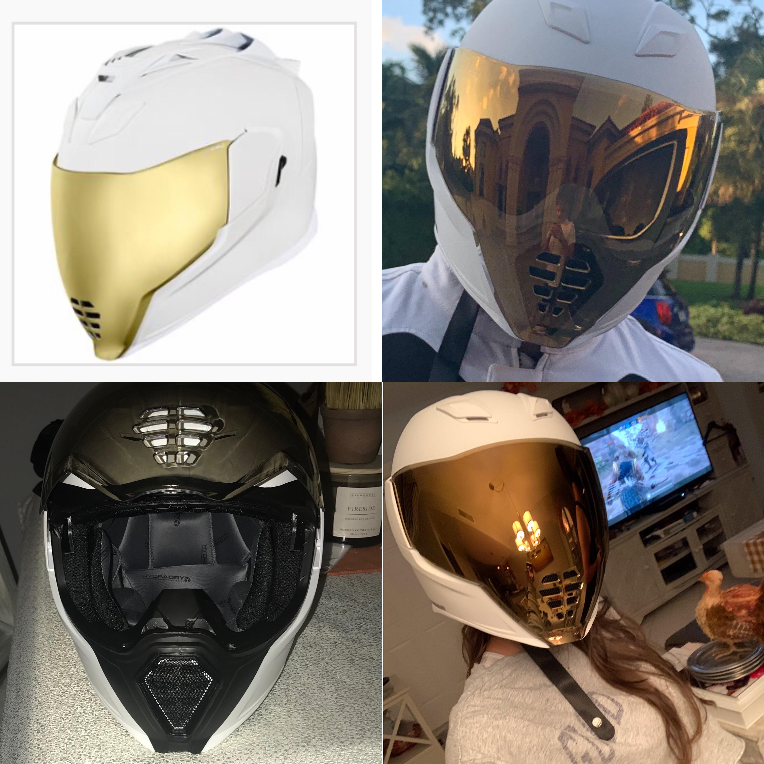 Icon Airflite Silver Visor Lesmyl Scuisine