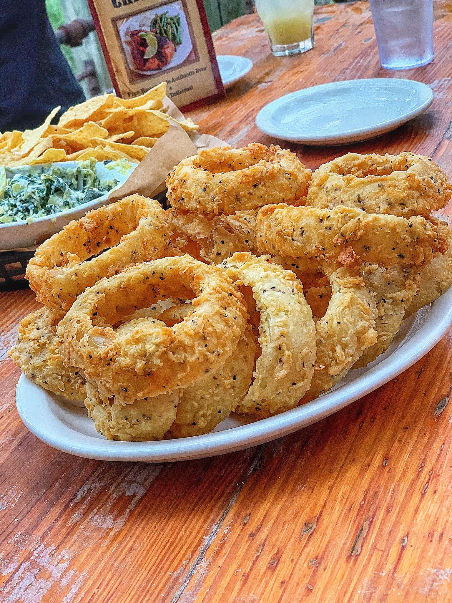 Texas sized onion rings from New Braunfels. r/FoodPorn