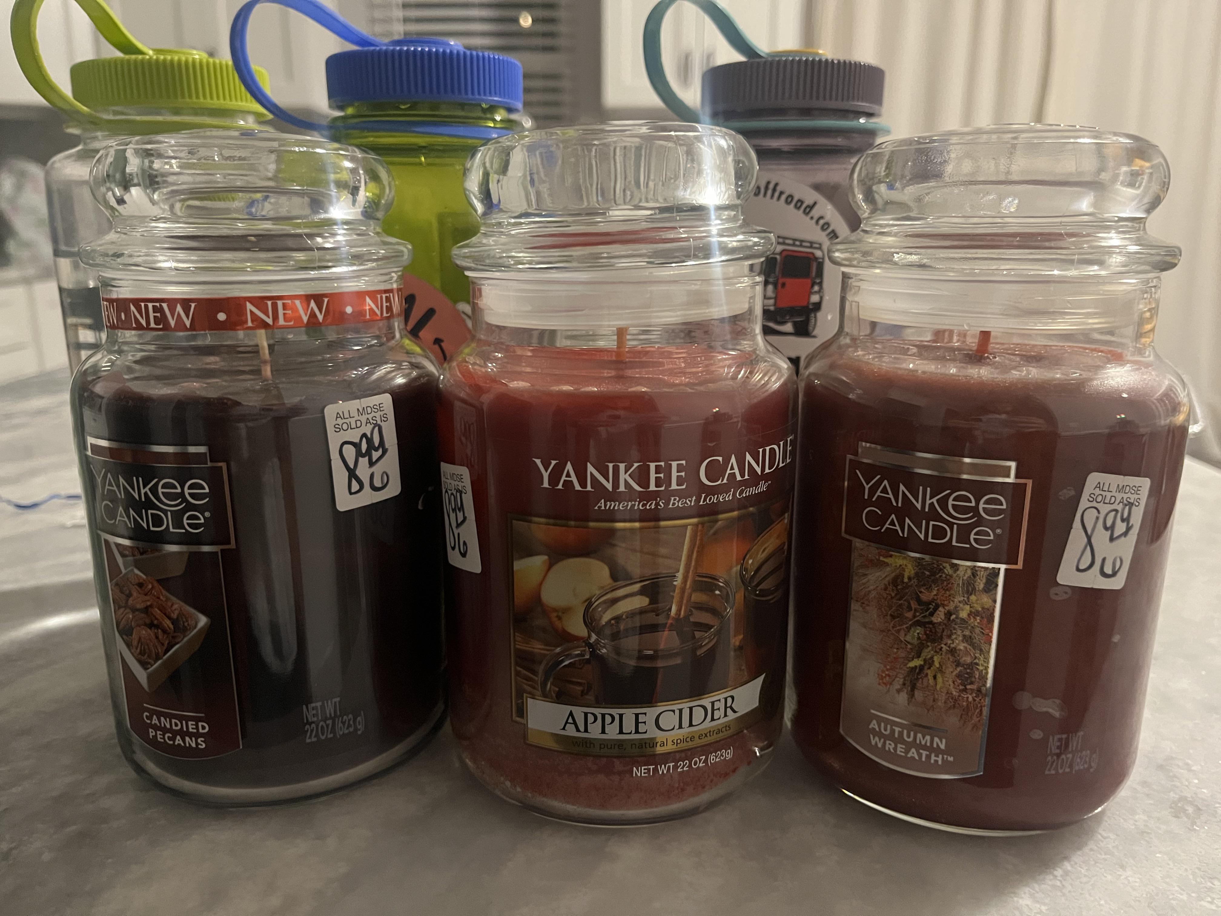 Stopped by right before closing and scored 3 yankee candles for the