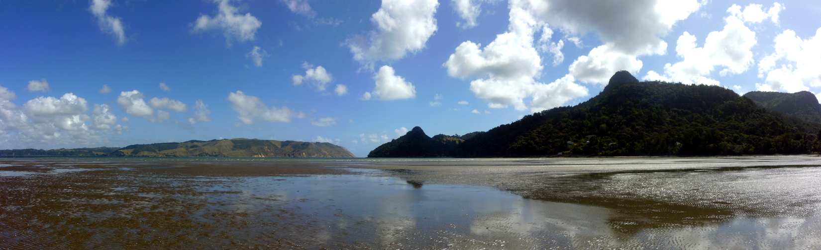 Manukau harbour entrance from Huia Bay r/Waitaks