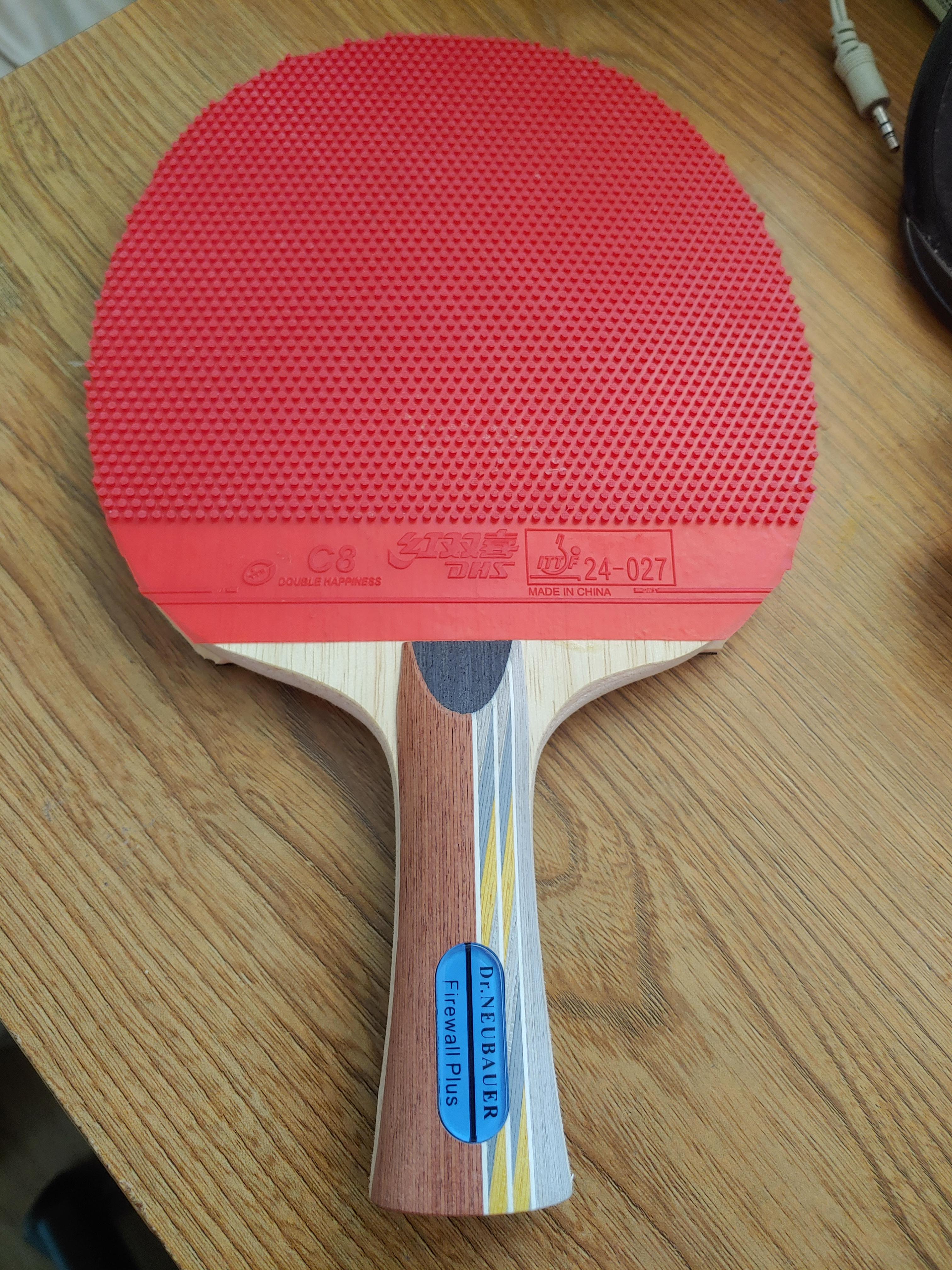 Long pimples blocker paddle I made. (DHS C8, Dr Neubauer Firewall Plus