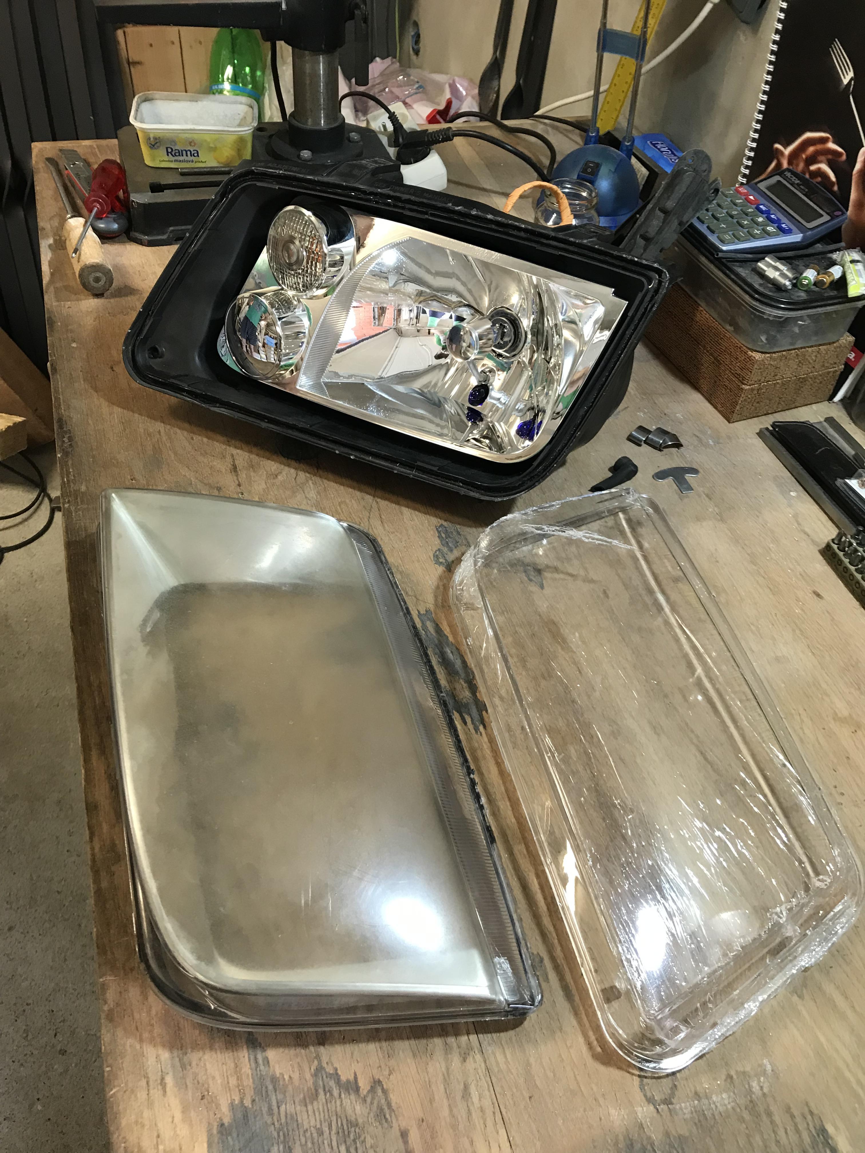 Finally replacing those headlight plastic covers on my Bora, so far so