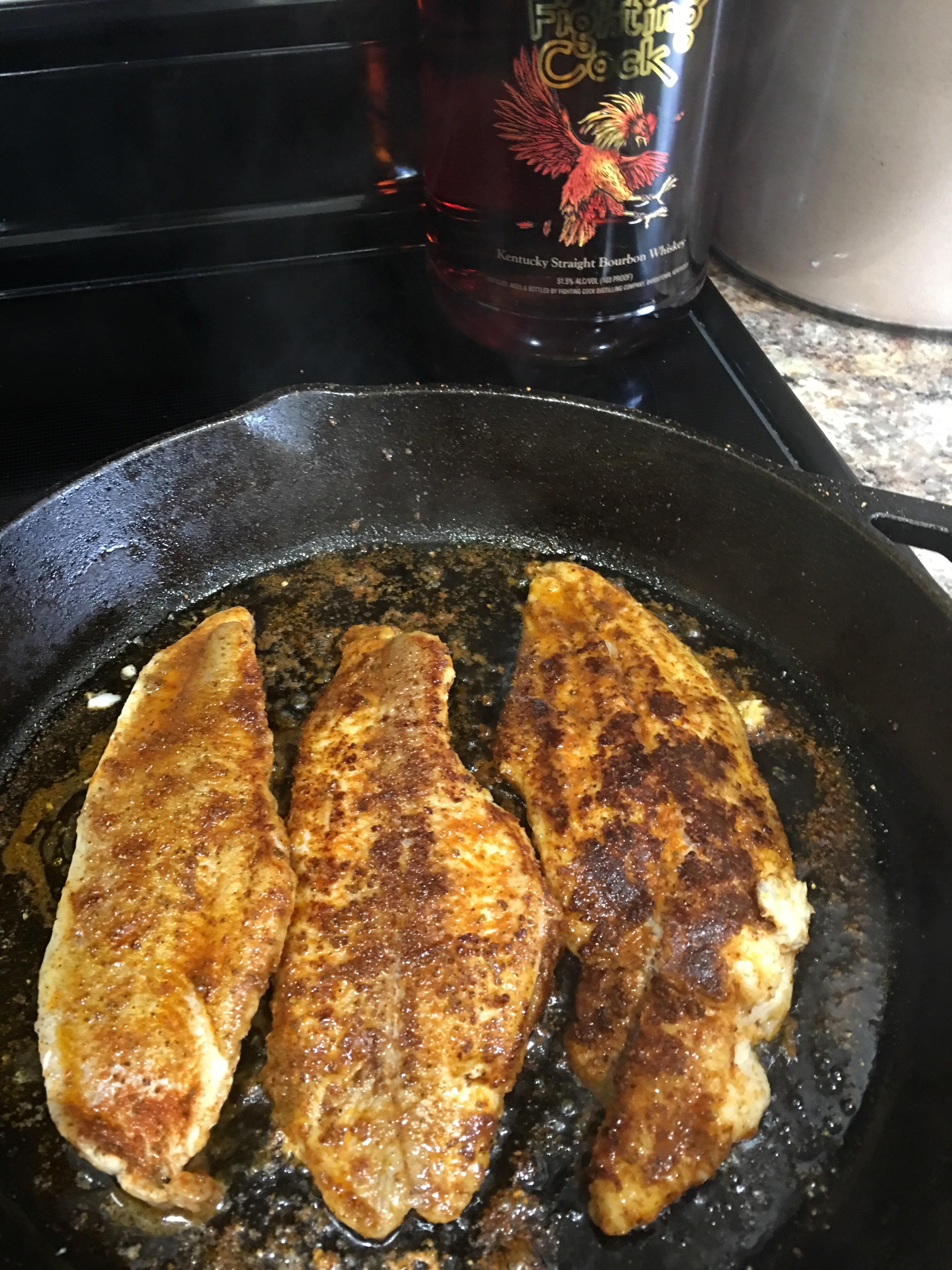 Blackened catfish r/drunkencookery
