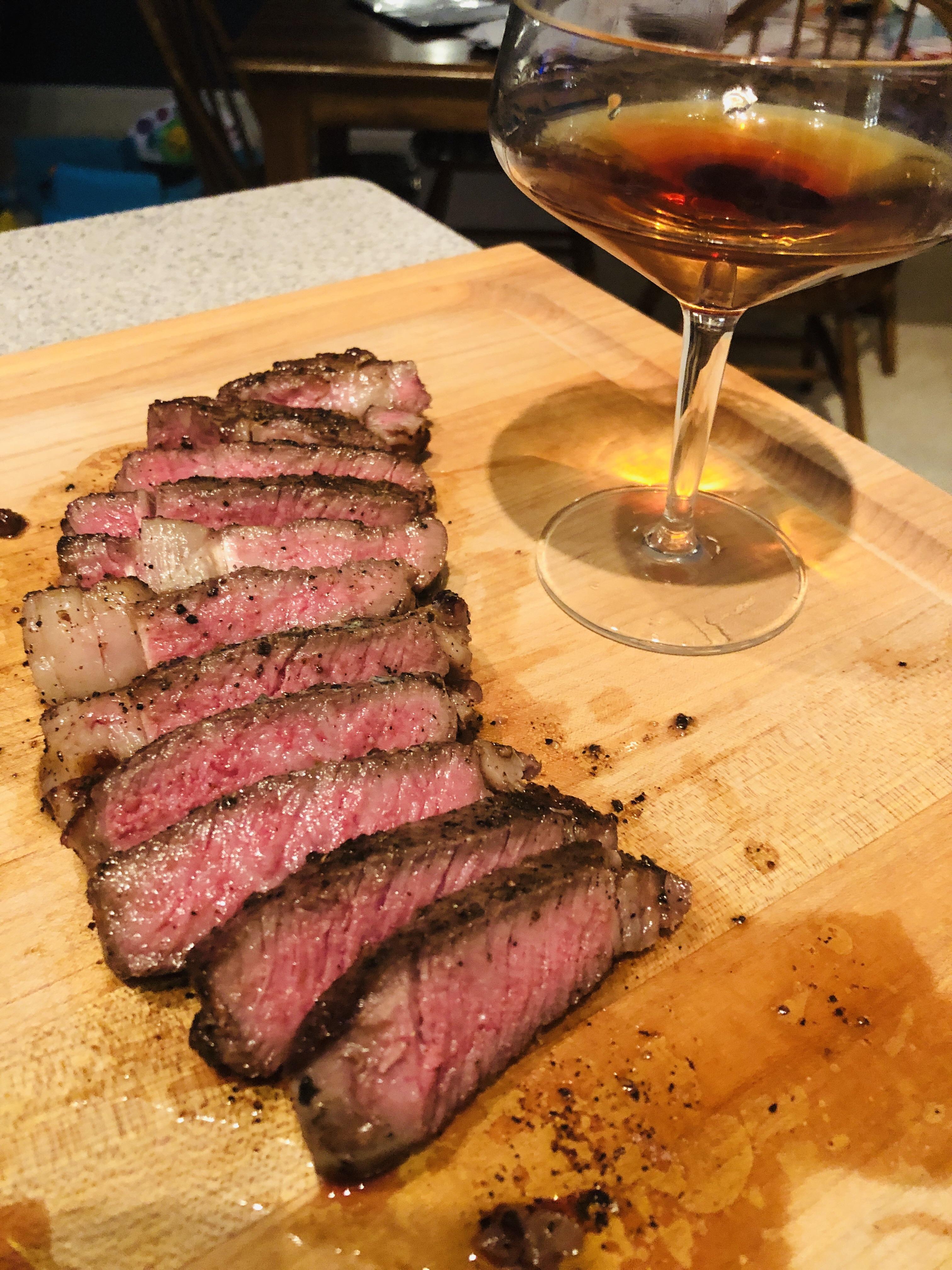 2nd sous vide steak prime ribeye cooked at 129 for 1.5hr seared on