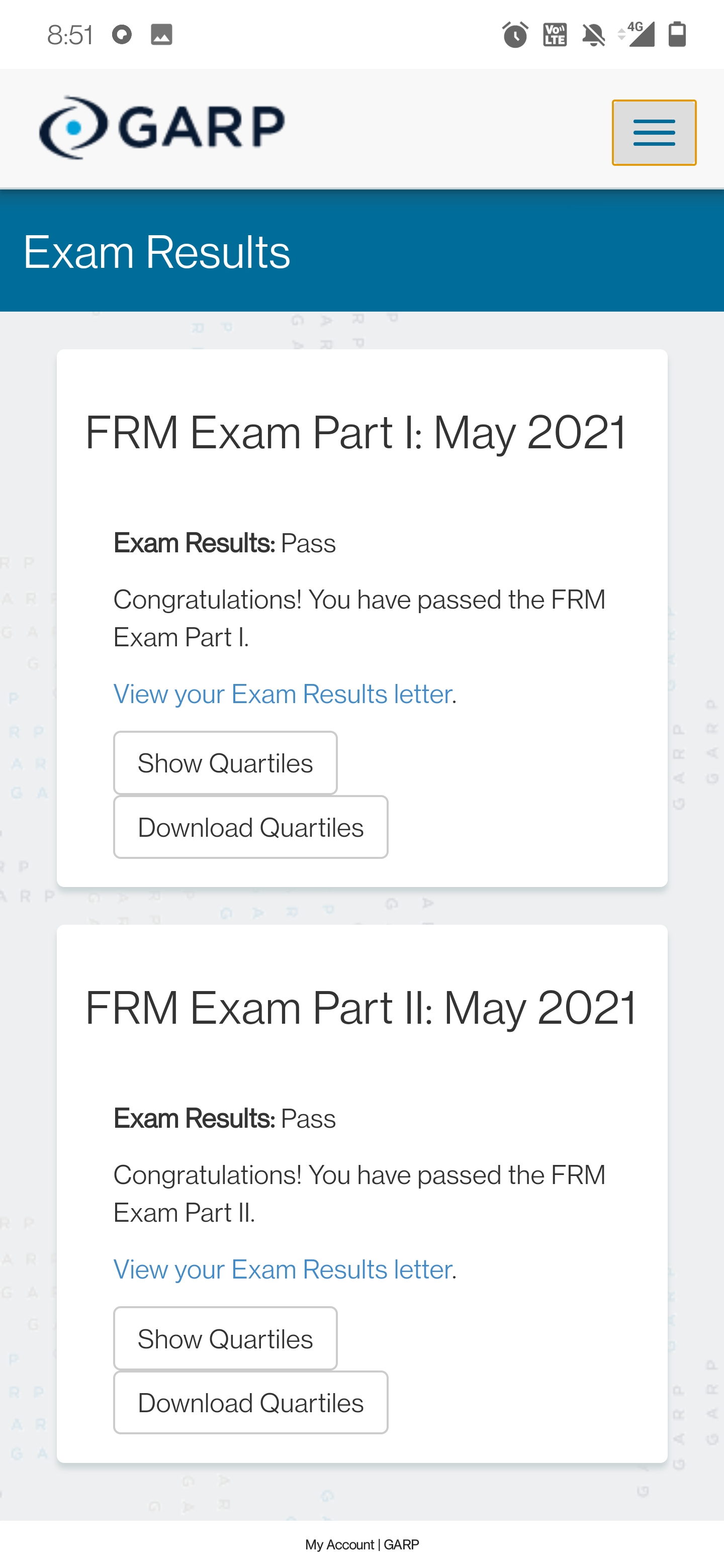 I passed FRM Part 1 and 2，so pleased！ : r/FRM