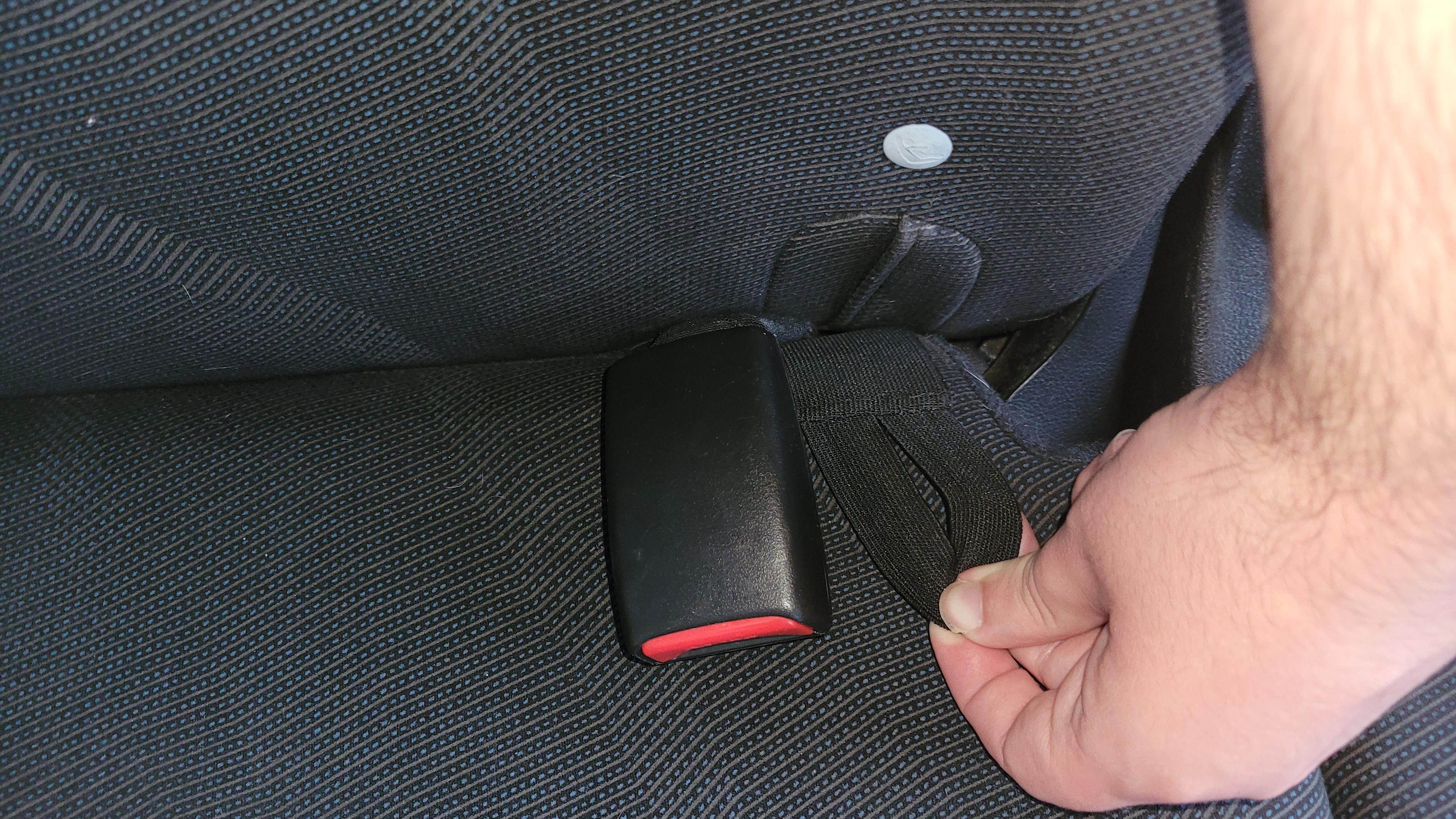 Honda fit missing back seat belt buckle? : r/hondafit