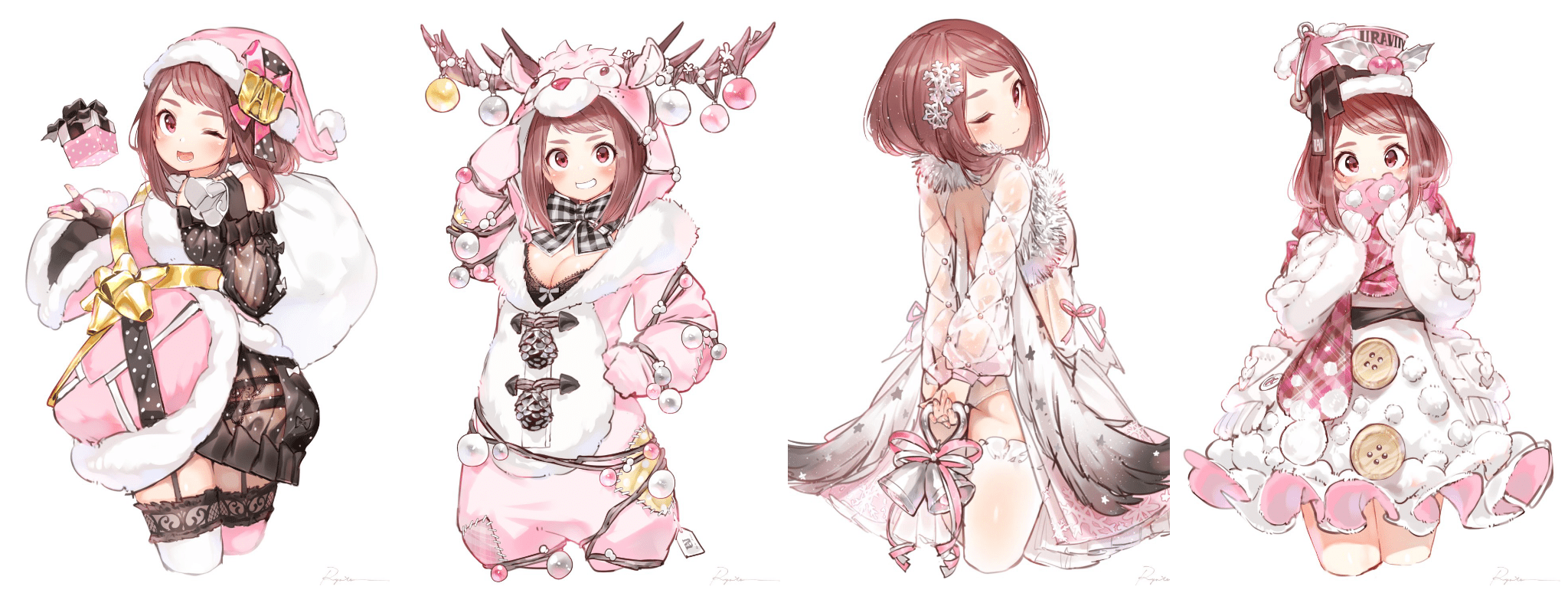 4 Christmas Ochakos by Ryota TheTempleOfOchako