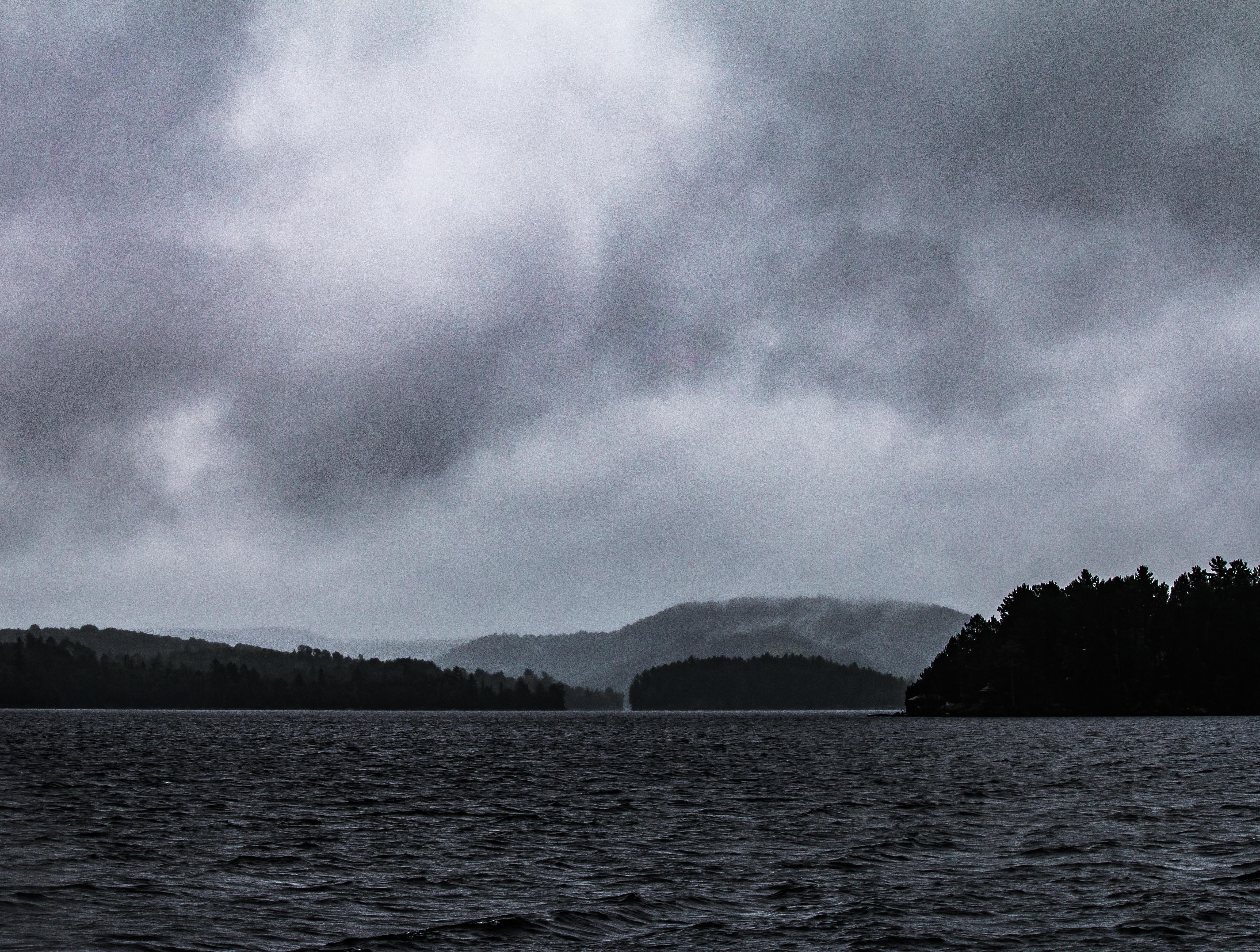Third day of rain over Lac Kipawa, Quebec [OC] [4710x3559] r/SkyPorn