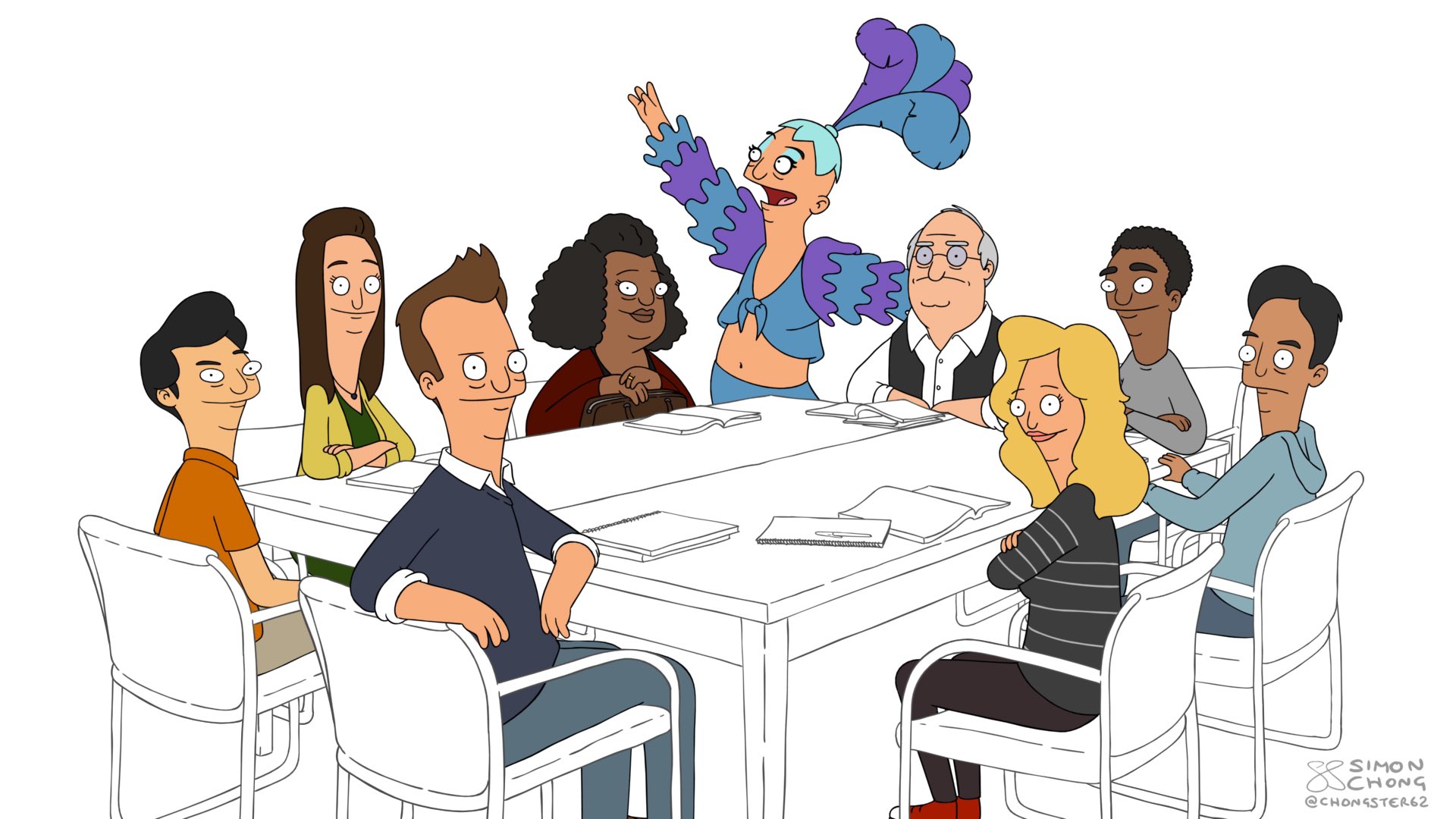 Community/Bob's Burgers crossover by Simon Chong. r/BobsBurgers