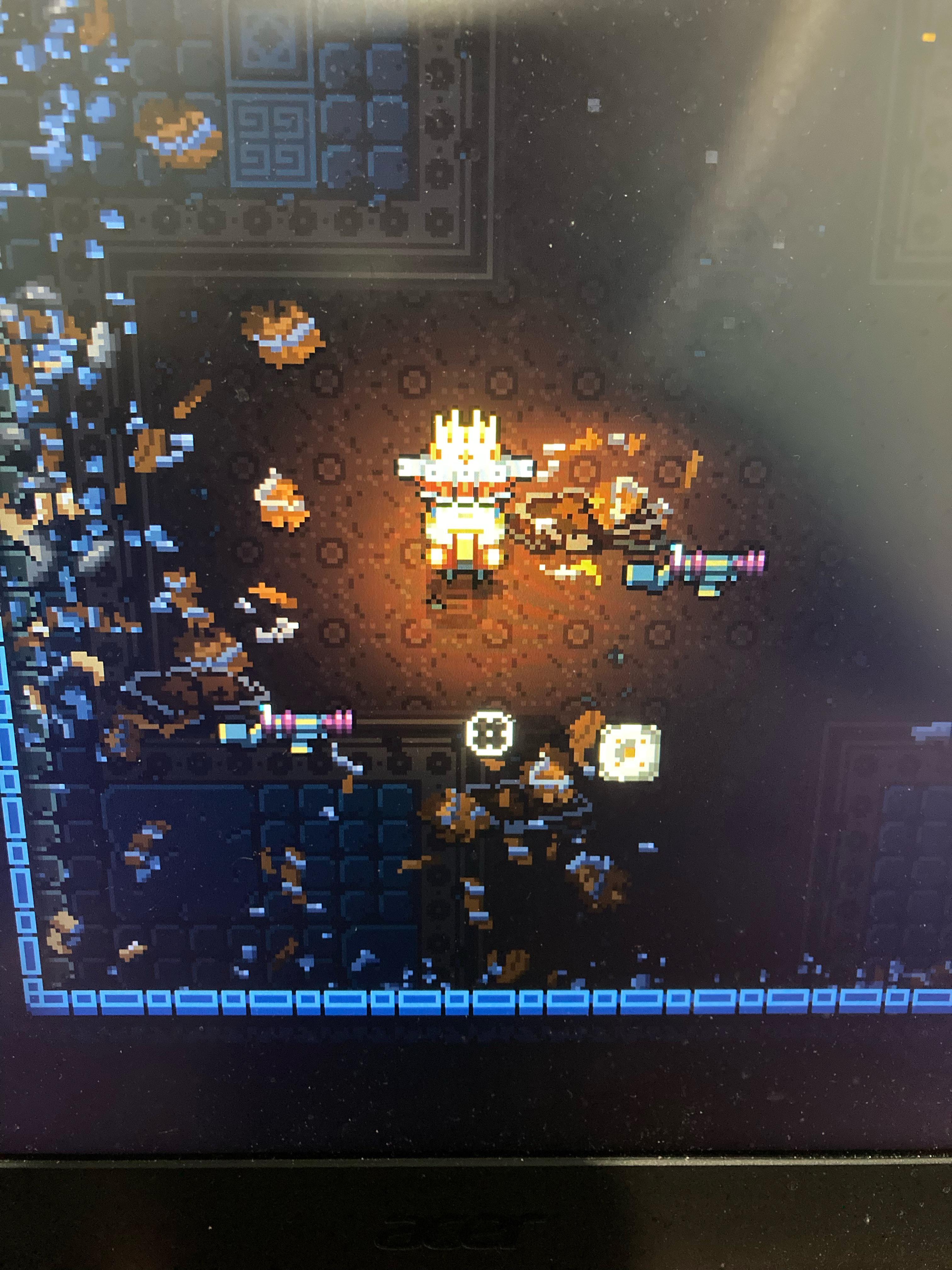 Found a room of three brown chest mimics, and…… this? r/EnterTheGungeon