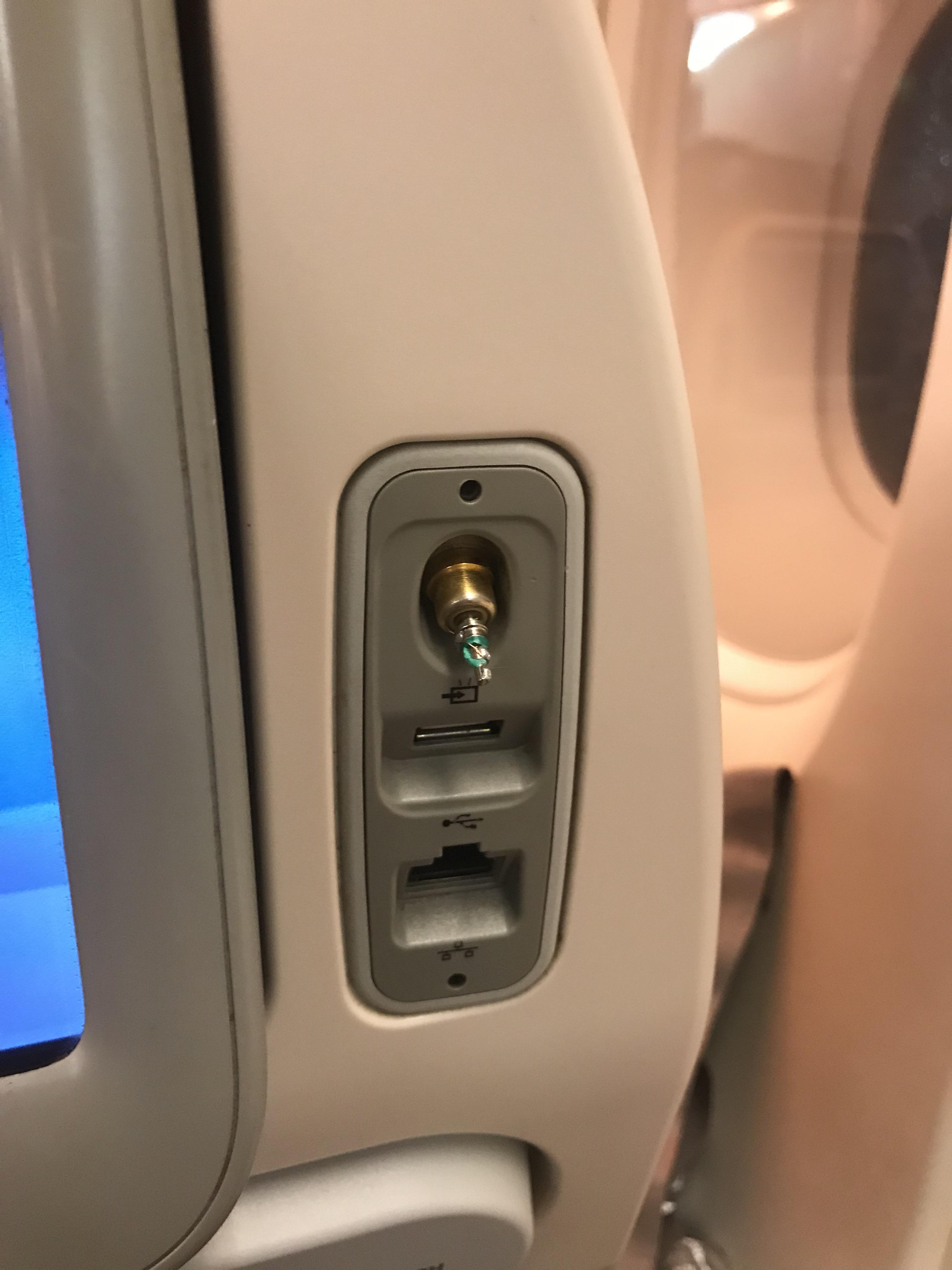 Someone broke off their headphone jack in the airplane. I have a 10