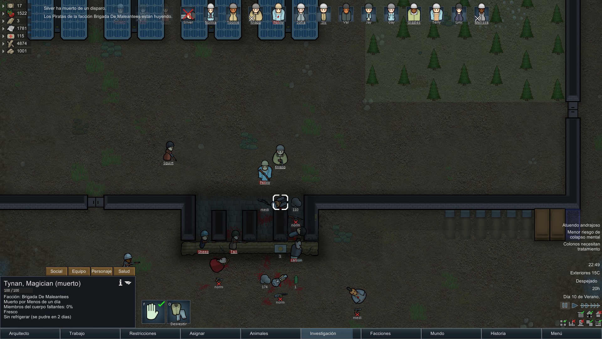 I killed Tynan... r/RimWorld