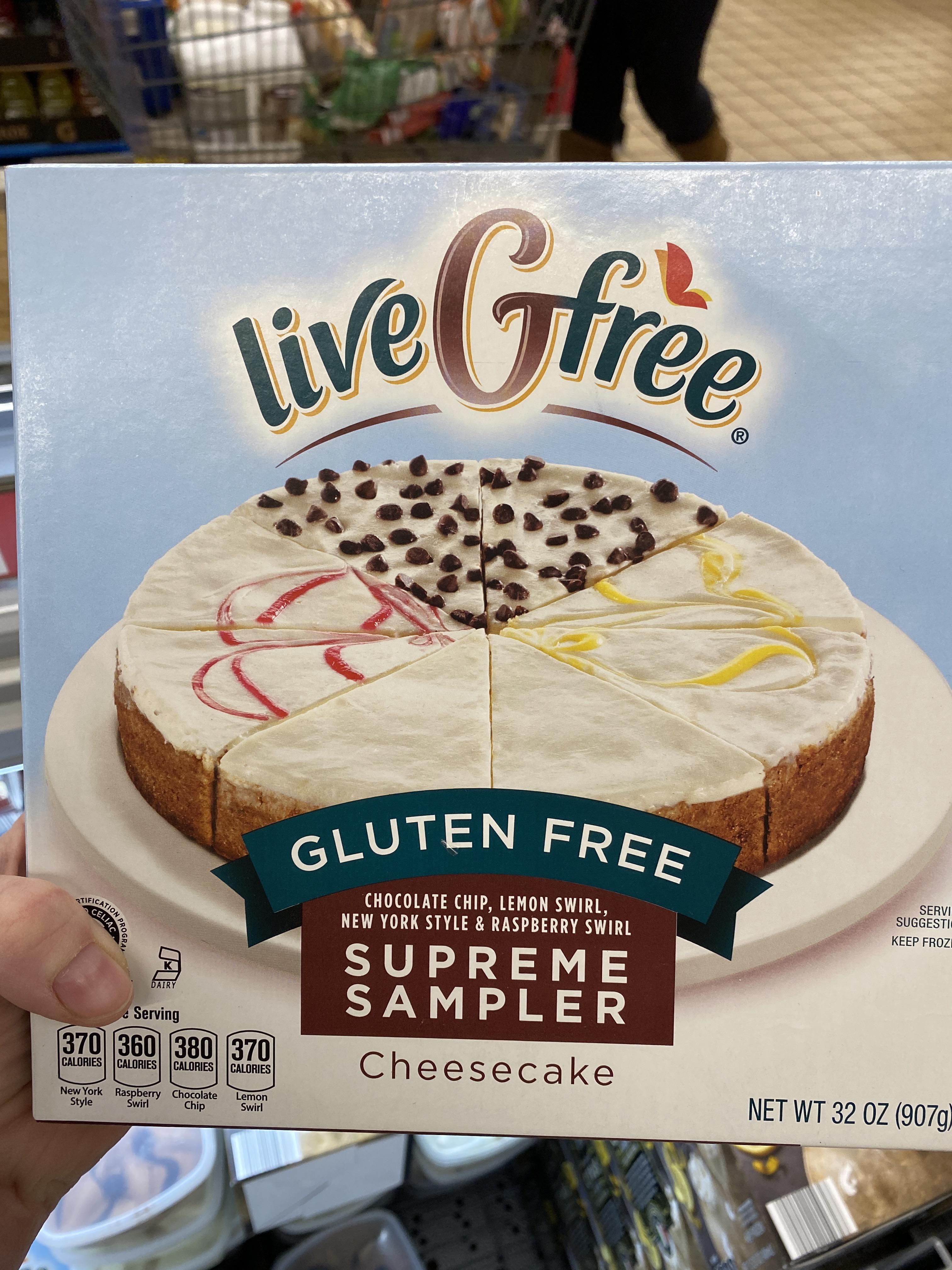 The live Gfree Cheesecake sampler is back! I’d hear rumors, but never