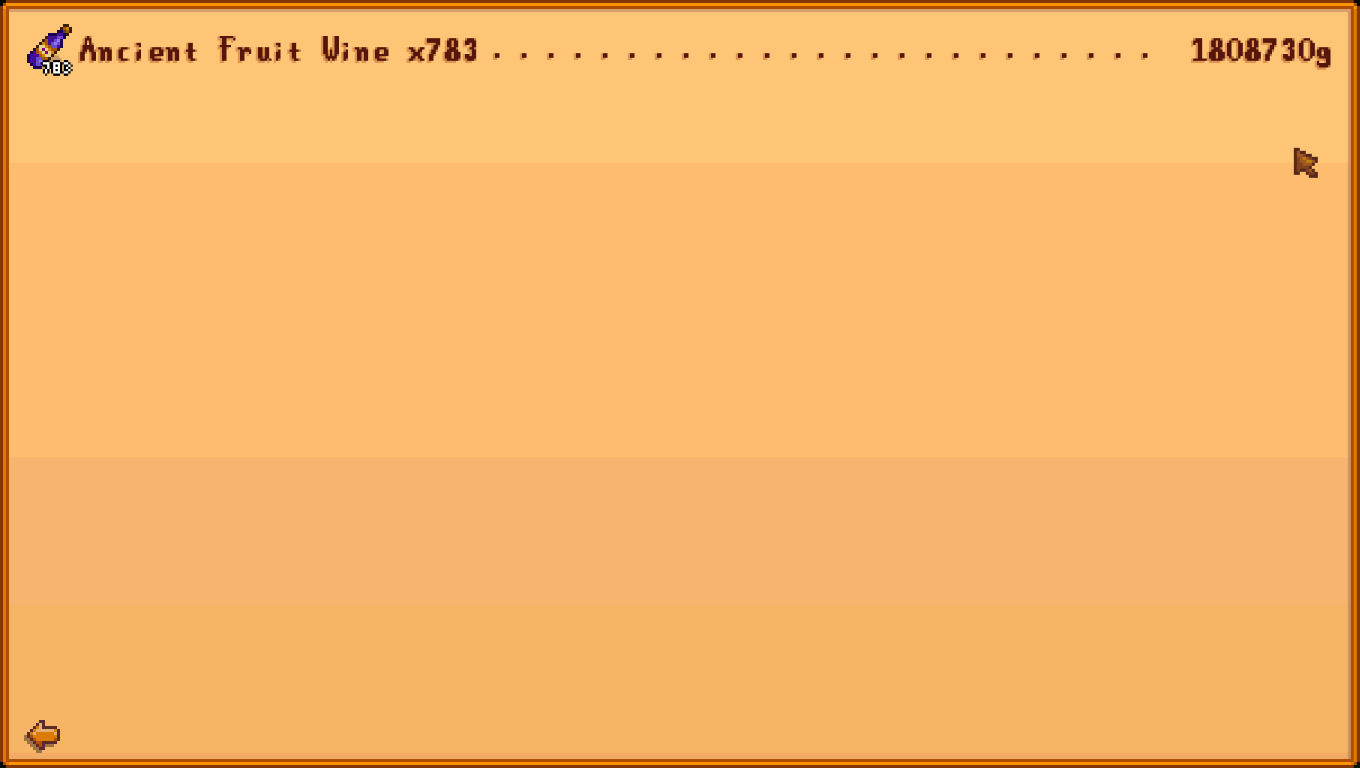 783 ancient fruit wine every week, i got about 1120 ancient fruit plant