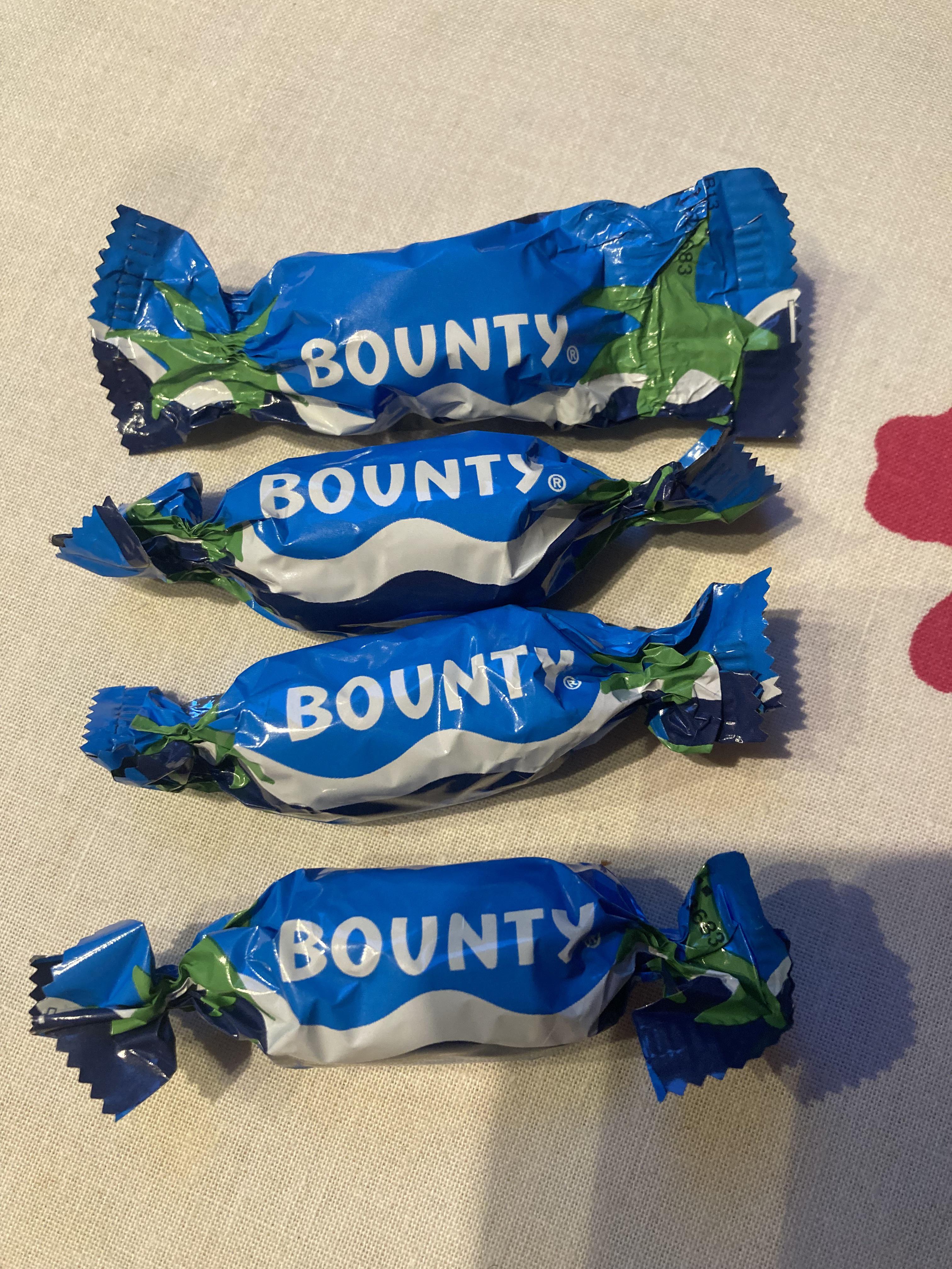 Unusual bounty wrapping found in a box of celebrations, not sure if it