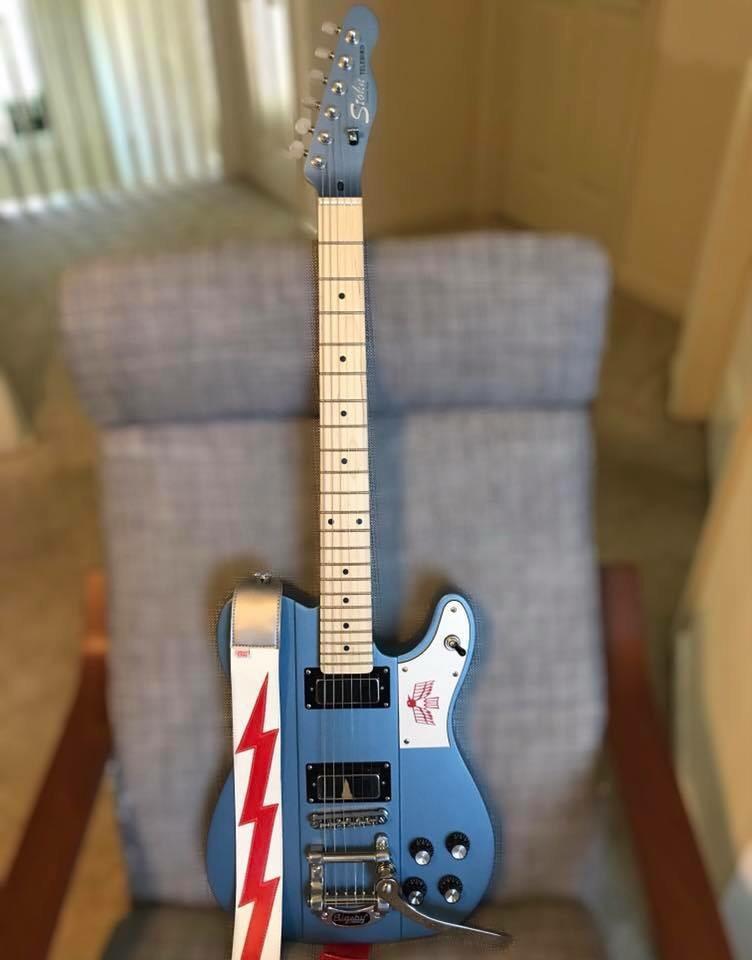 The Stohn TeleBird. The customer wanted a hybrid Firebird/Telecaster. I think we nailed it. Paul