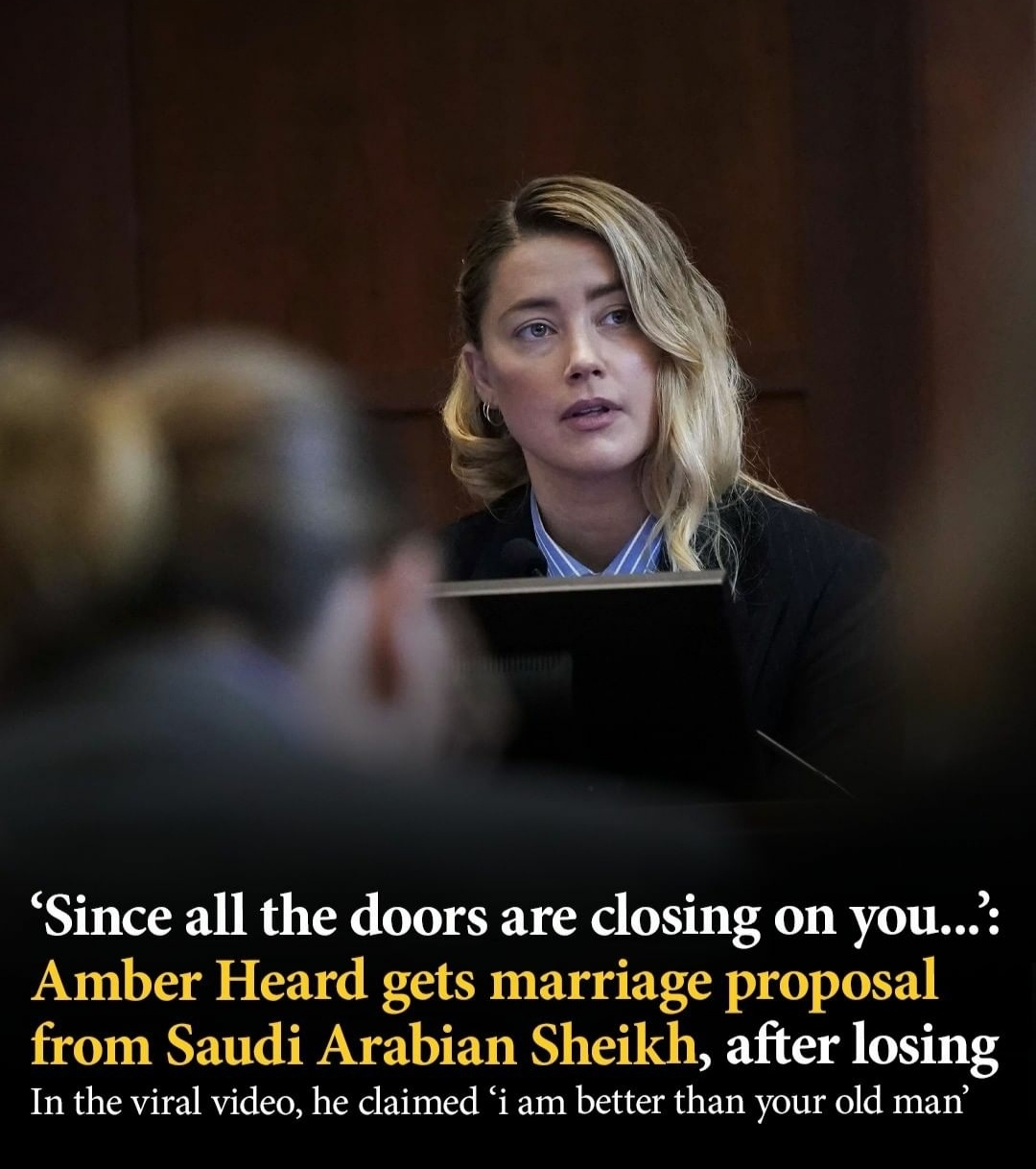 Amber Heard gets marriage proposal from Saudi Arabian Sheikh r