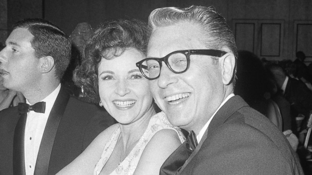 Betty White and her beloved husband Allen Ludden at the 1966 Emmy