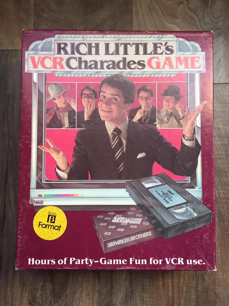 A VCR board game of Rich Little’s Charades on Betamax, circa 1985! r