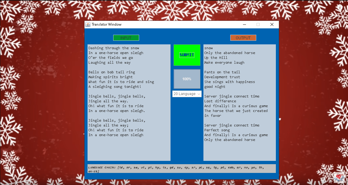 I present the absolute waste of my programming skills, utilizing the