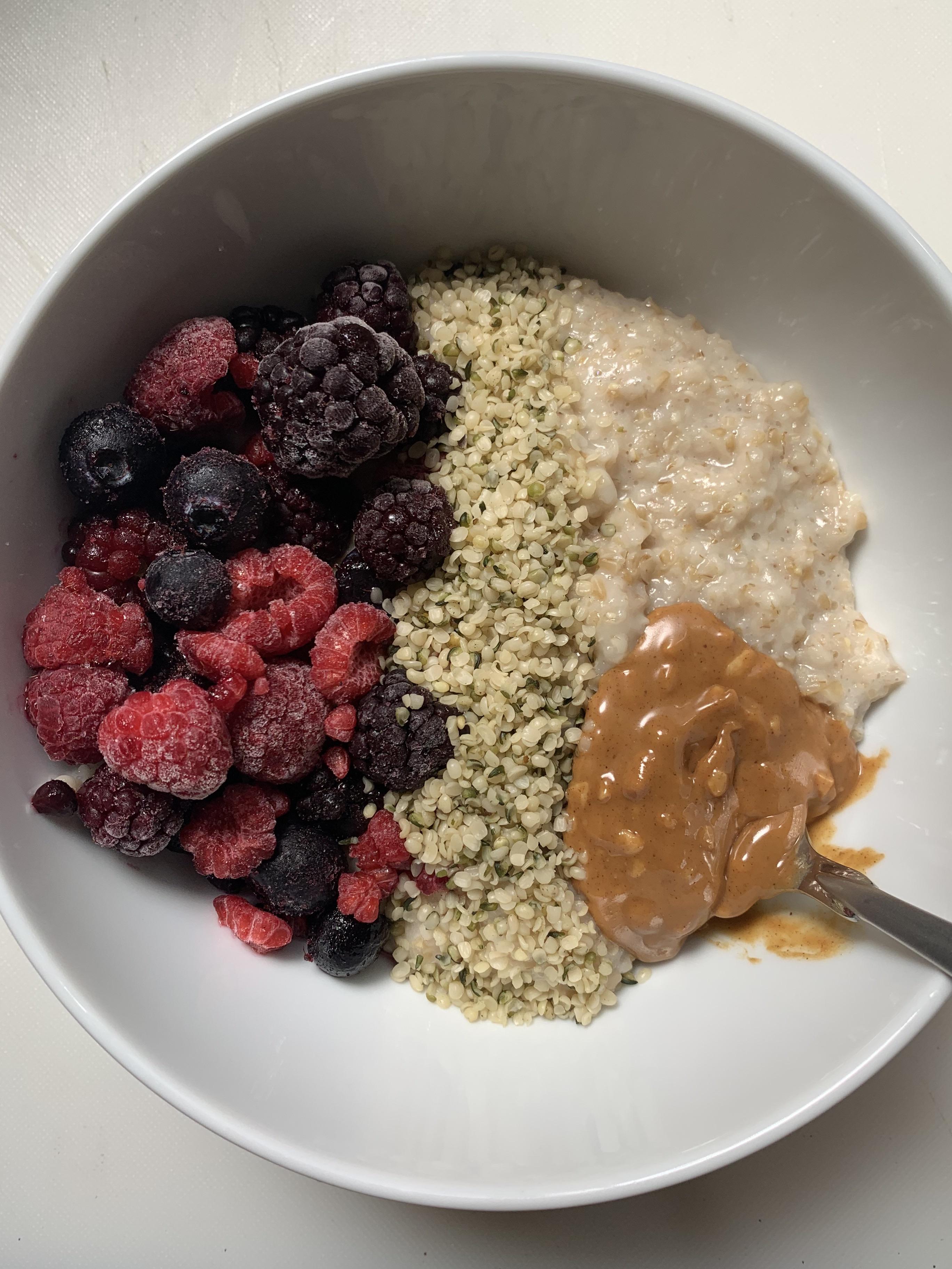 Has anyone else been eating the same breakfast every day? This is my version of a PB&J