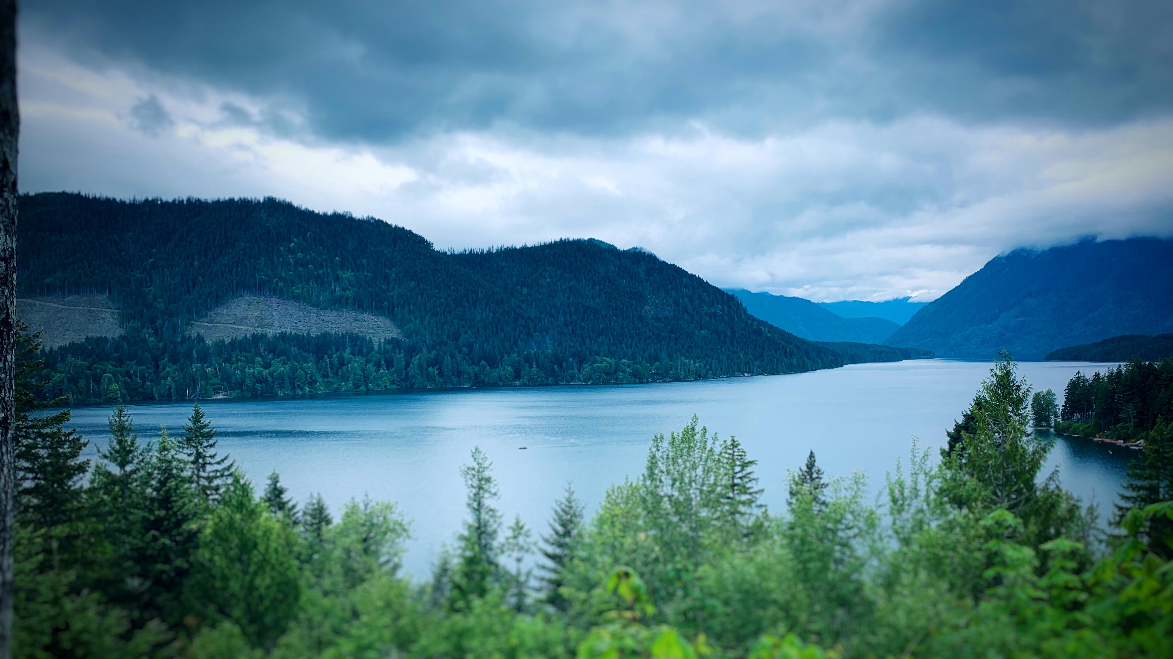 Viewpoint Lake Cushman yesterday r/Washington