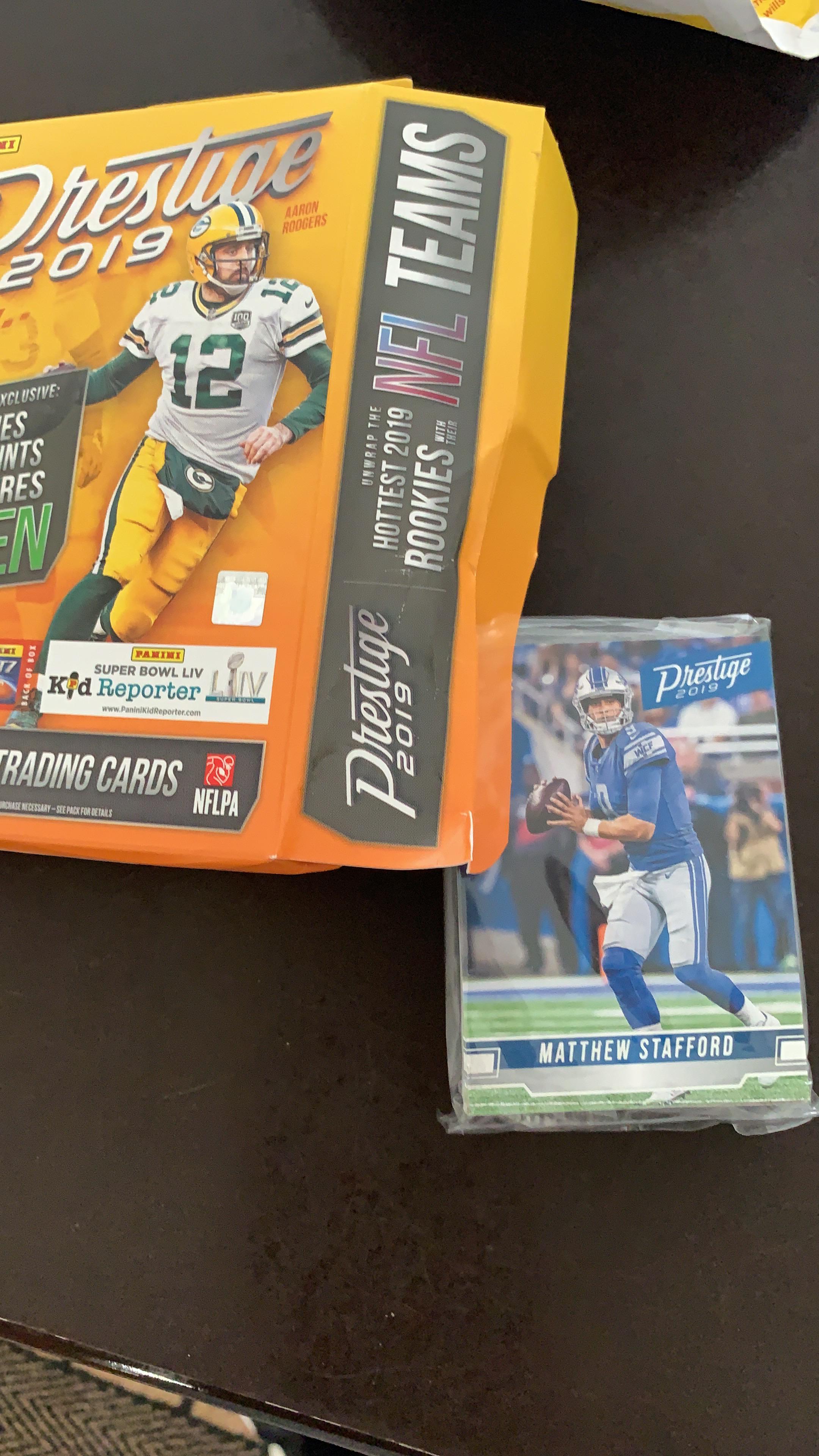 Bought a box of NFL cards haven’t even opened the pack and it is