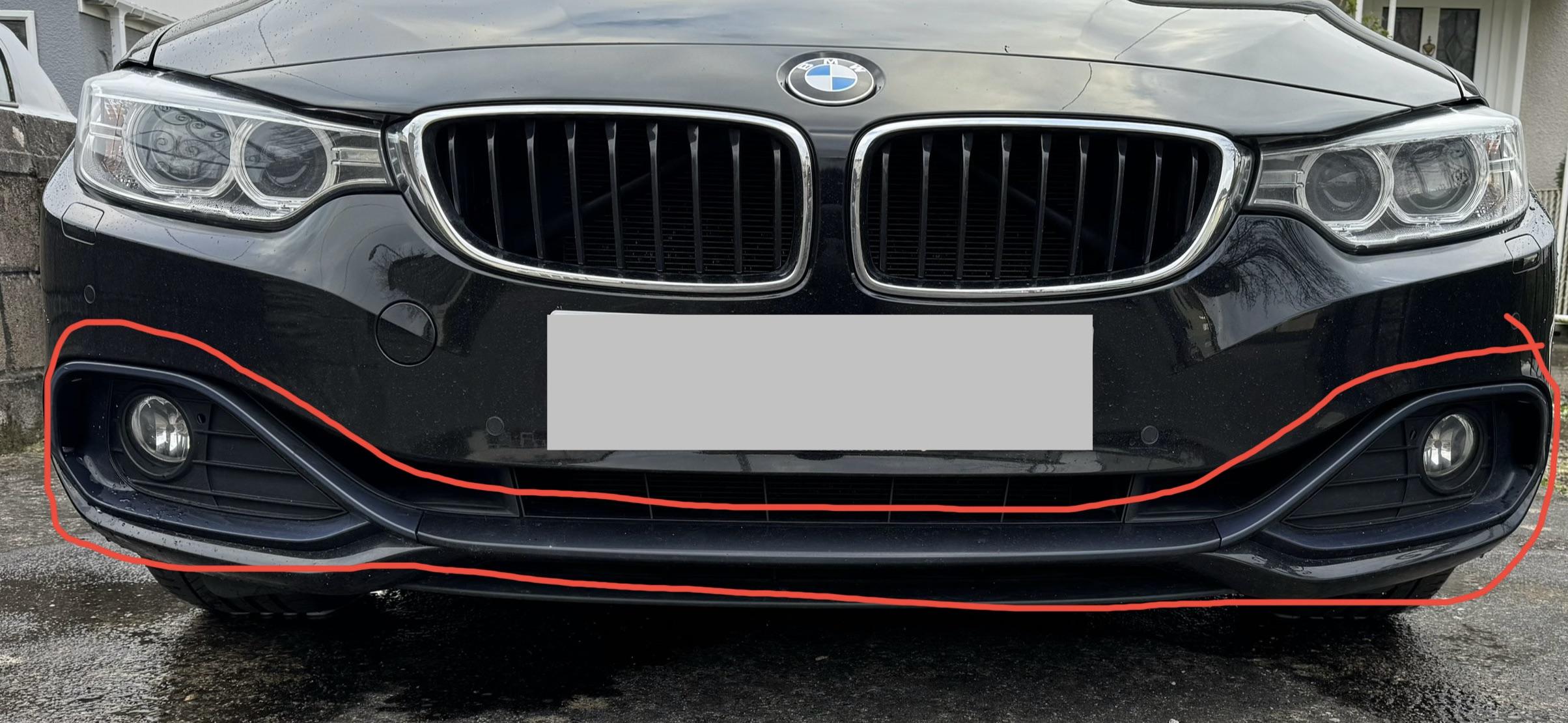 Faded Bumper Trim r/F30