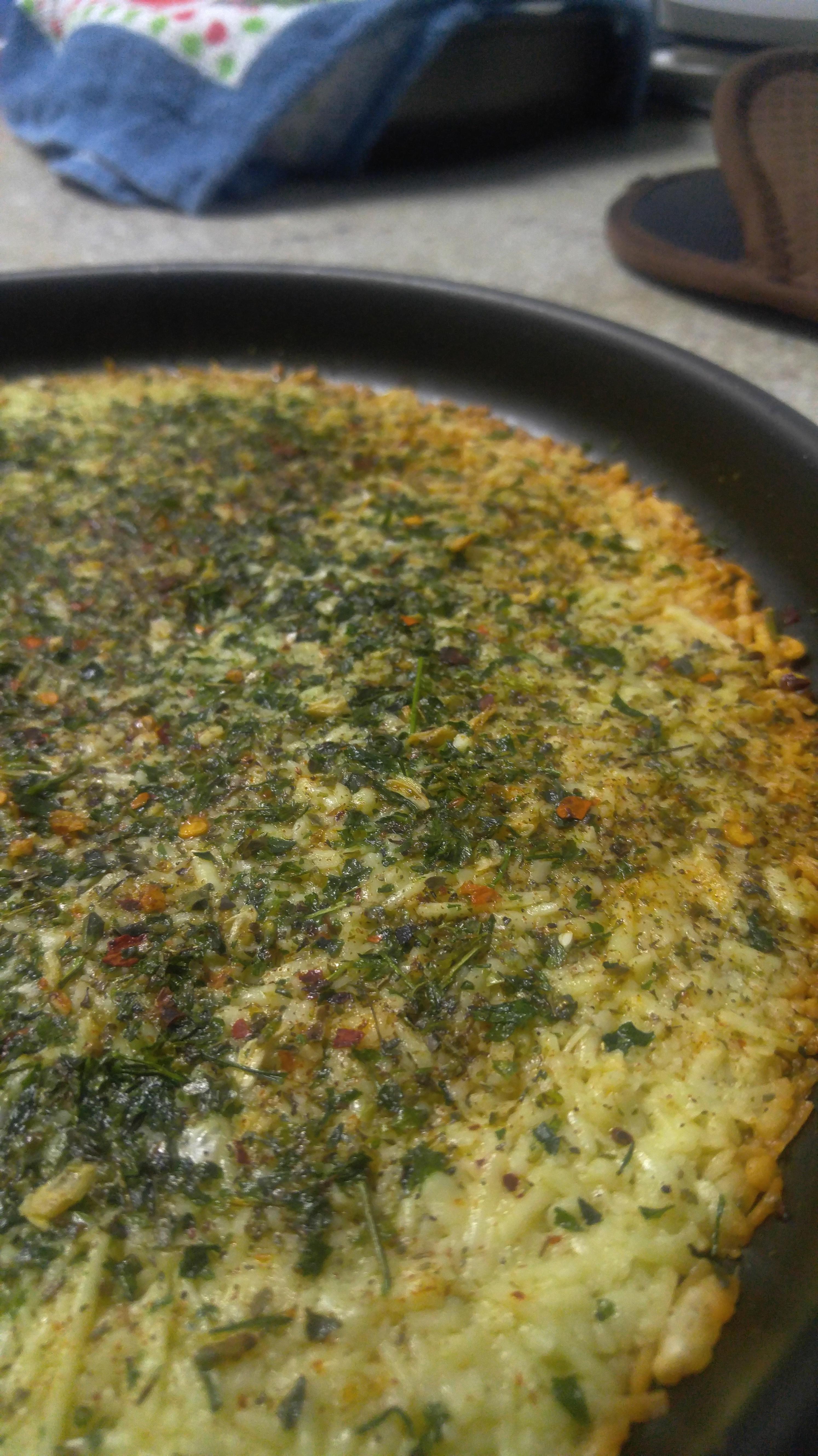 My favorite keto snack grated parmesan cheese crust r/ketorecipes