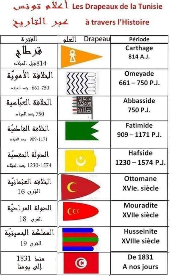 The flags of Tunisia throughout history r/Tunisia