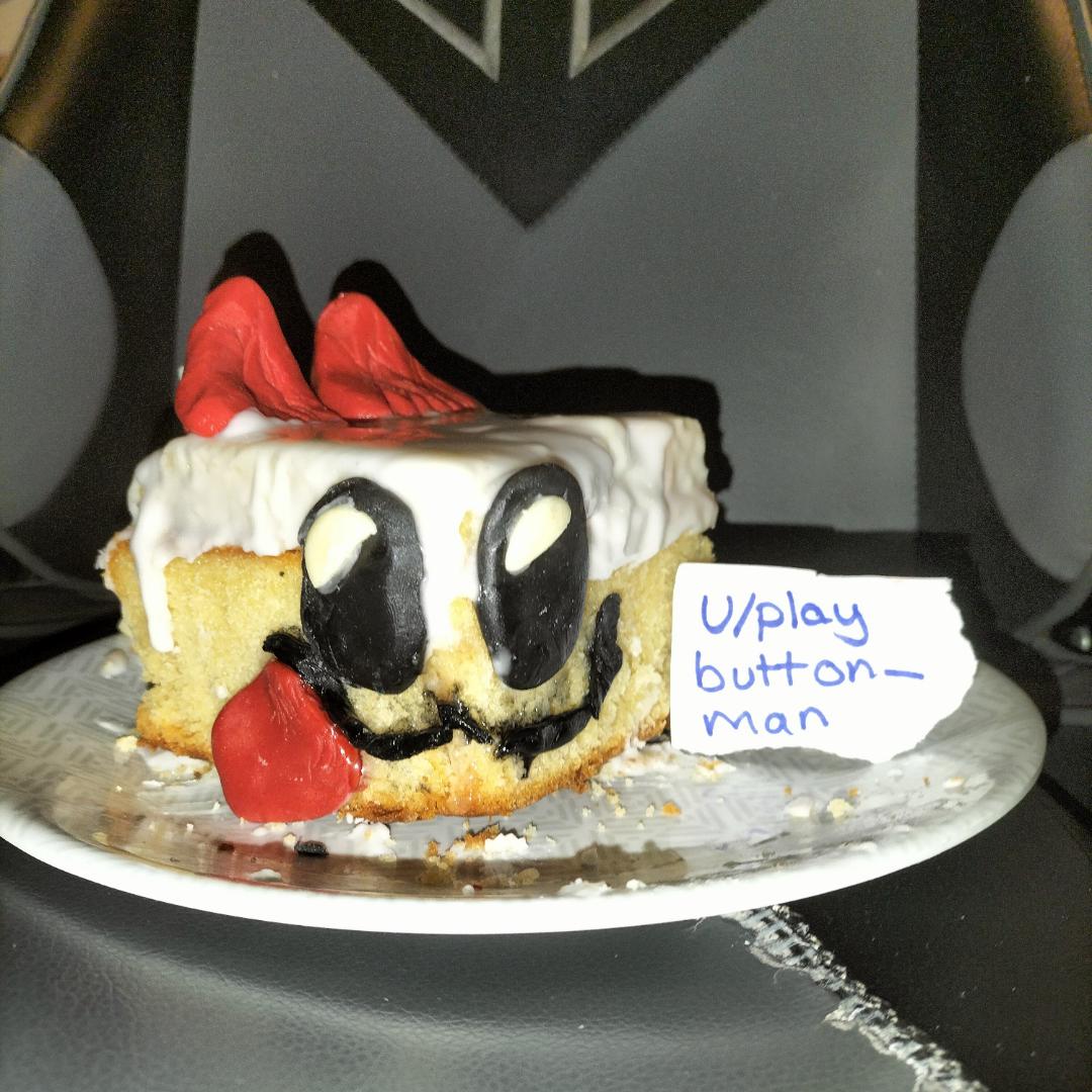 I made a 3d cake of cake hound! It isn't perfect, but it's edible! r