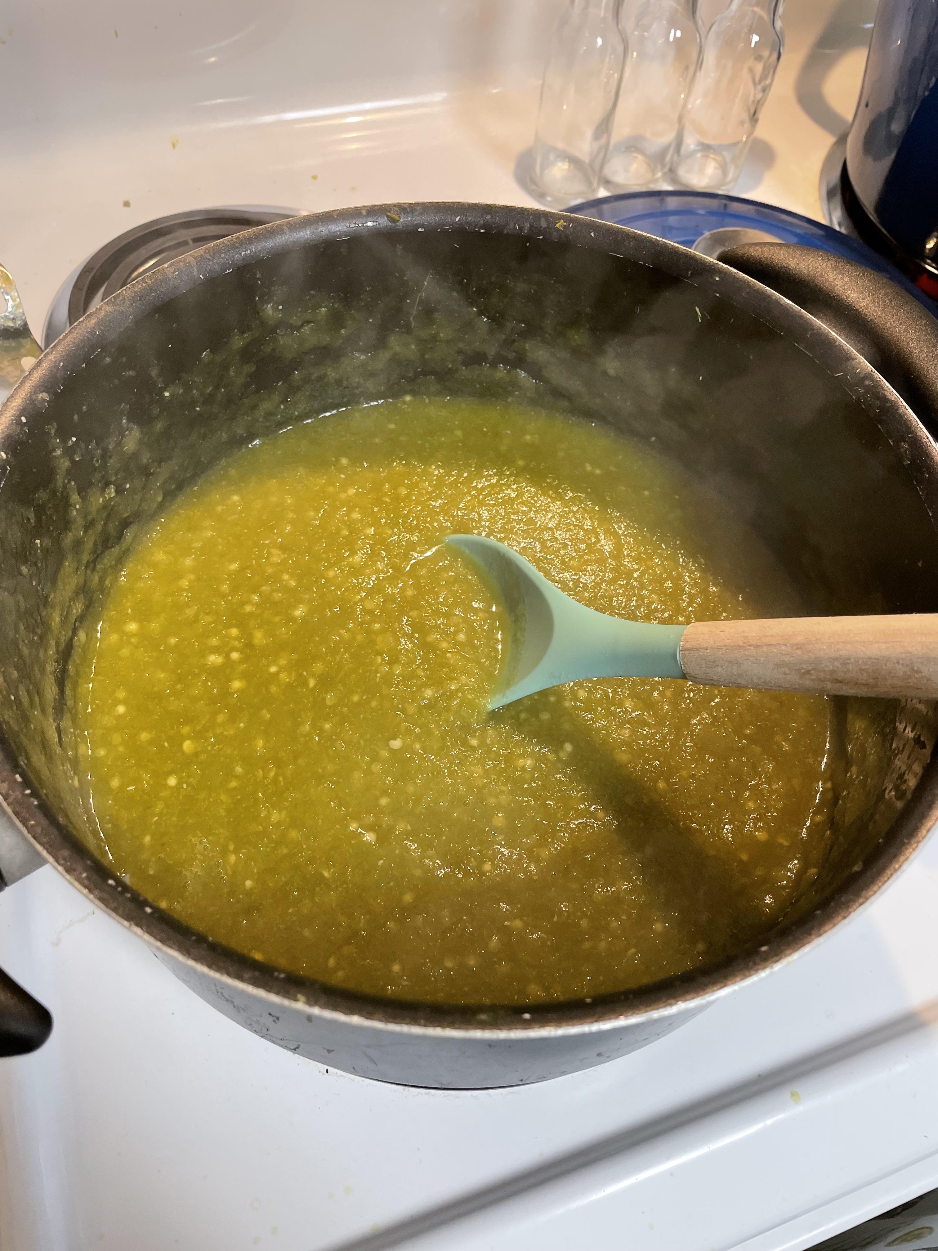 Fermented green hot sauce made from unripe chilis recipe and video in