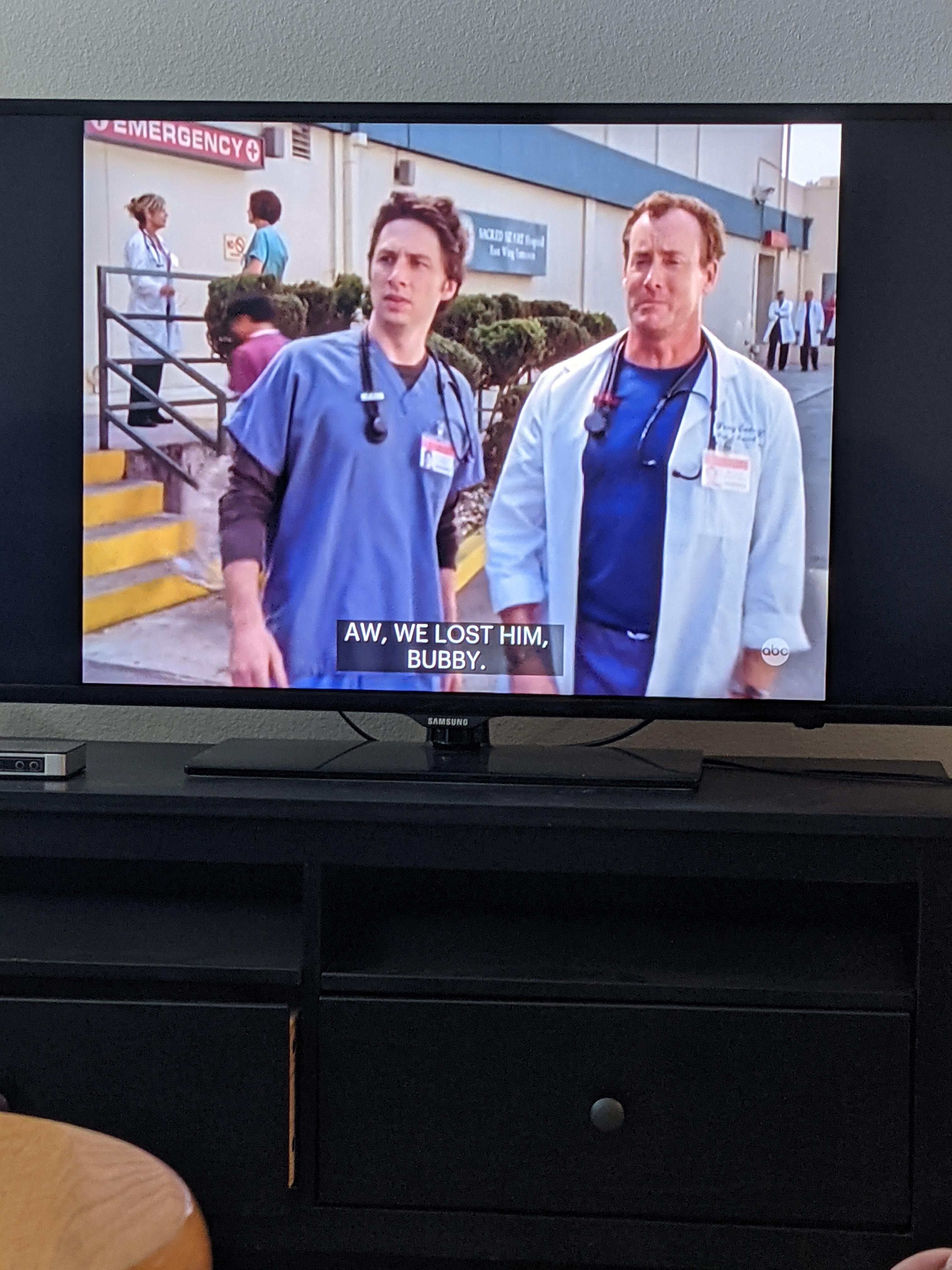 Hulu's subtitles aren't perfect but HIS NAME IS NEWBIE!!!! r/Scrubs