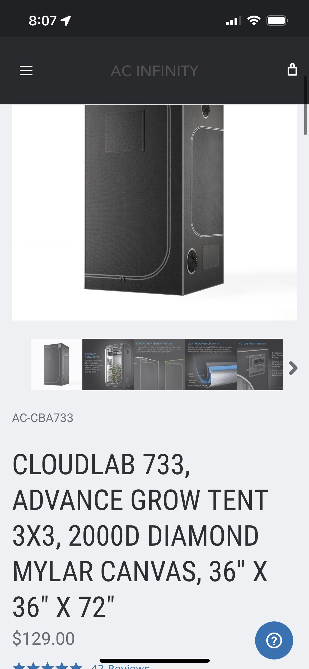 Ac infinity 3x3 grow tent for sale Joplin, mo area r/MissouriMedical