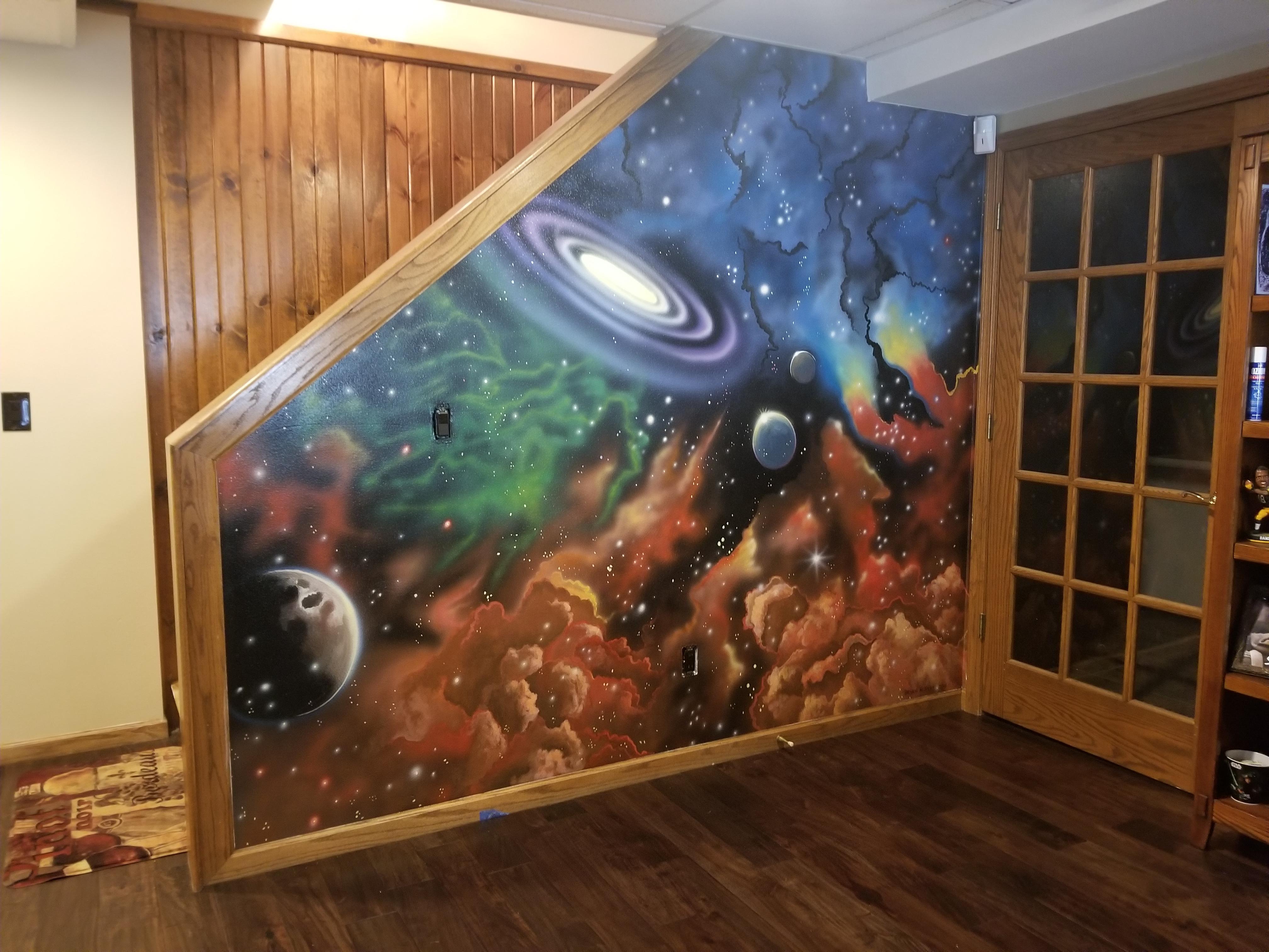 Galaxy Mural r/painting
