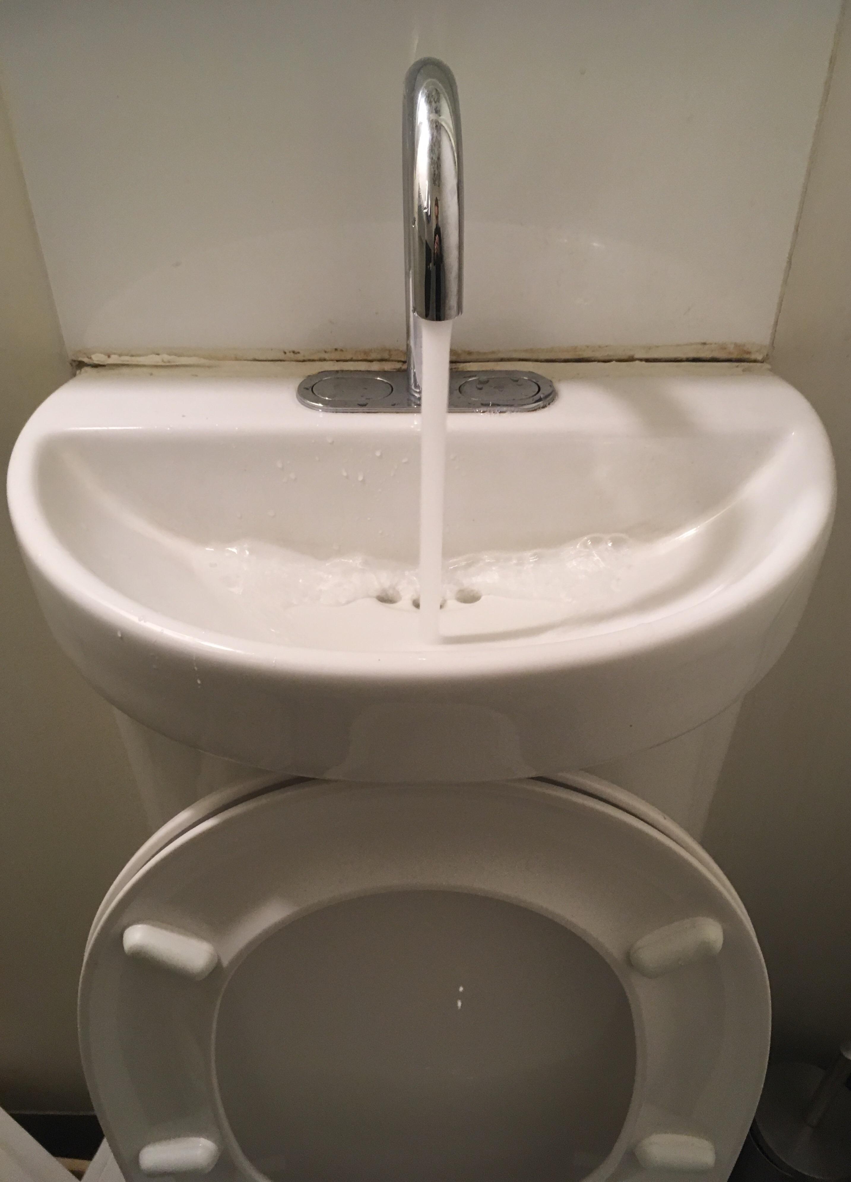 Toilet refills tank using hand washing water mildlyinteresting