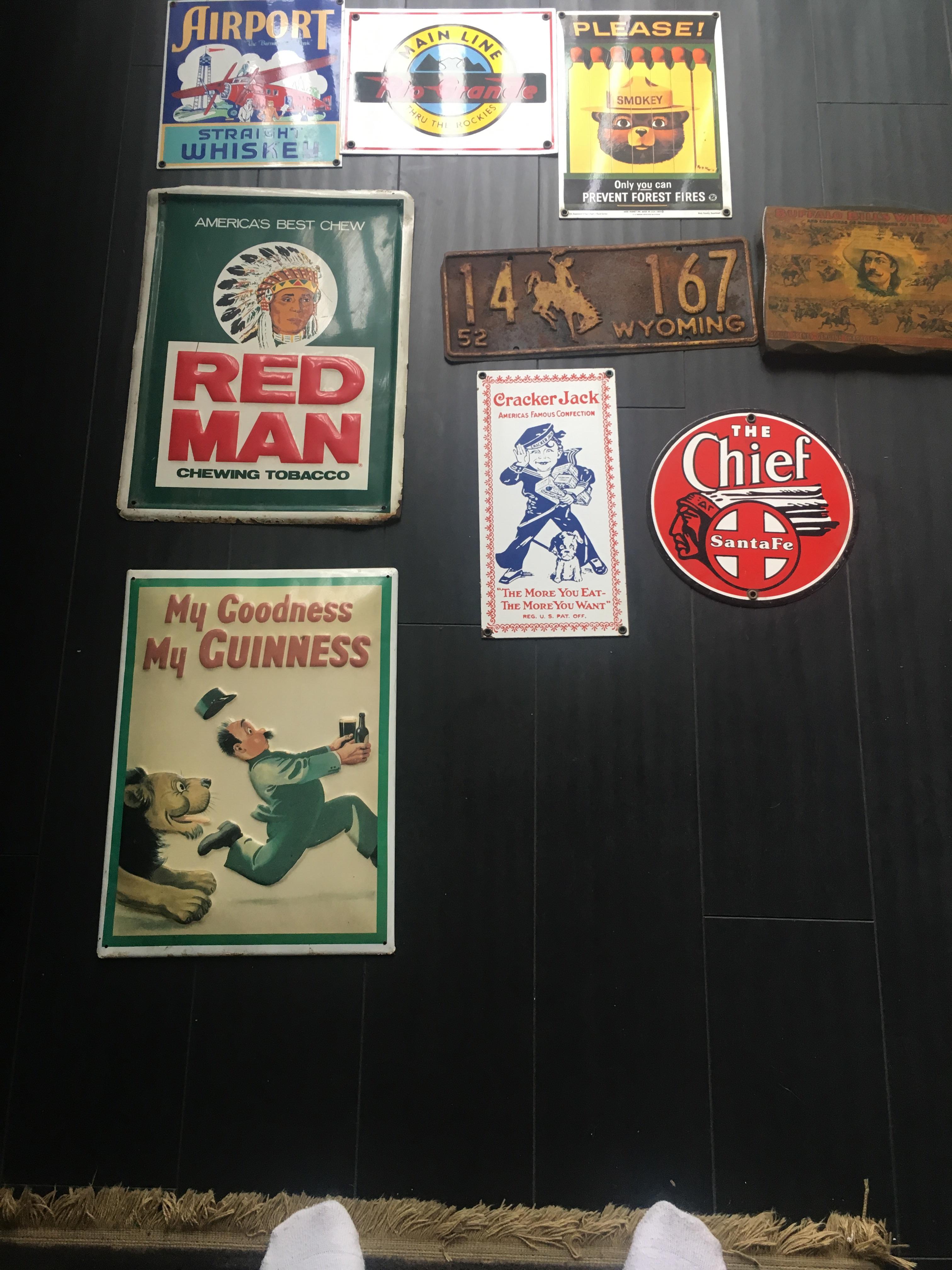 Bought a bunch of signs. Anyone want to tell me the value of these bad
