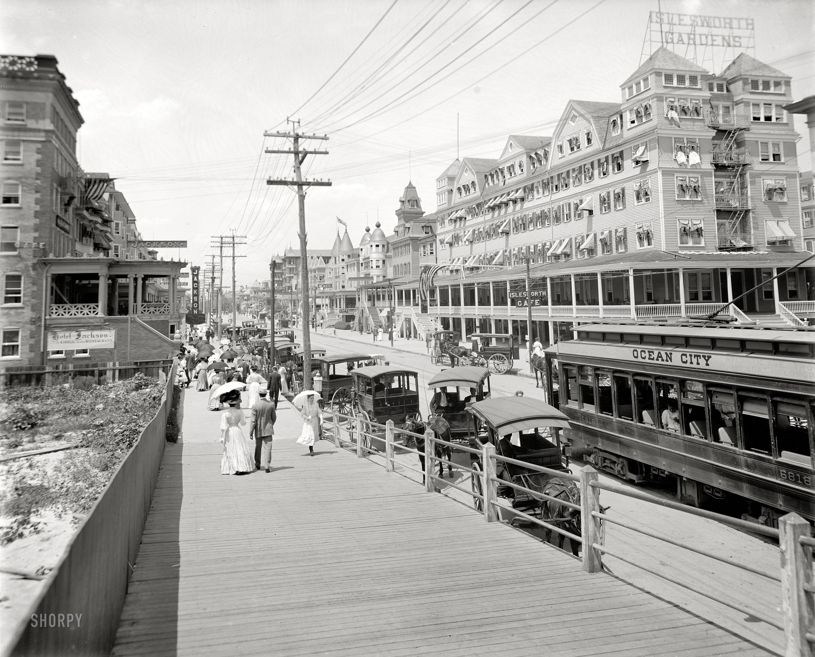 Virginia Avenue, Atlantic City, NJ, USA in 1906 r/OldSchoolCool