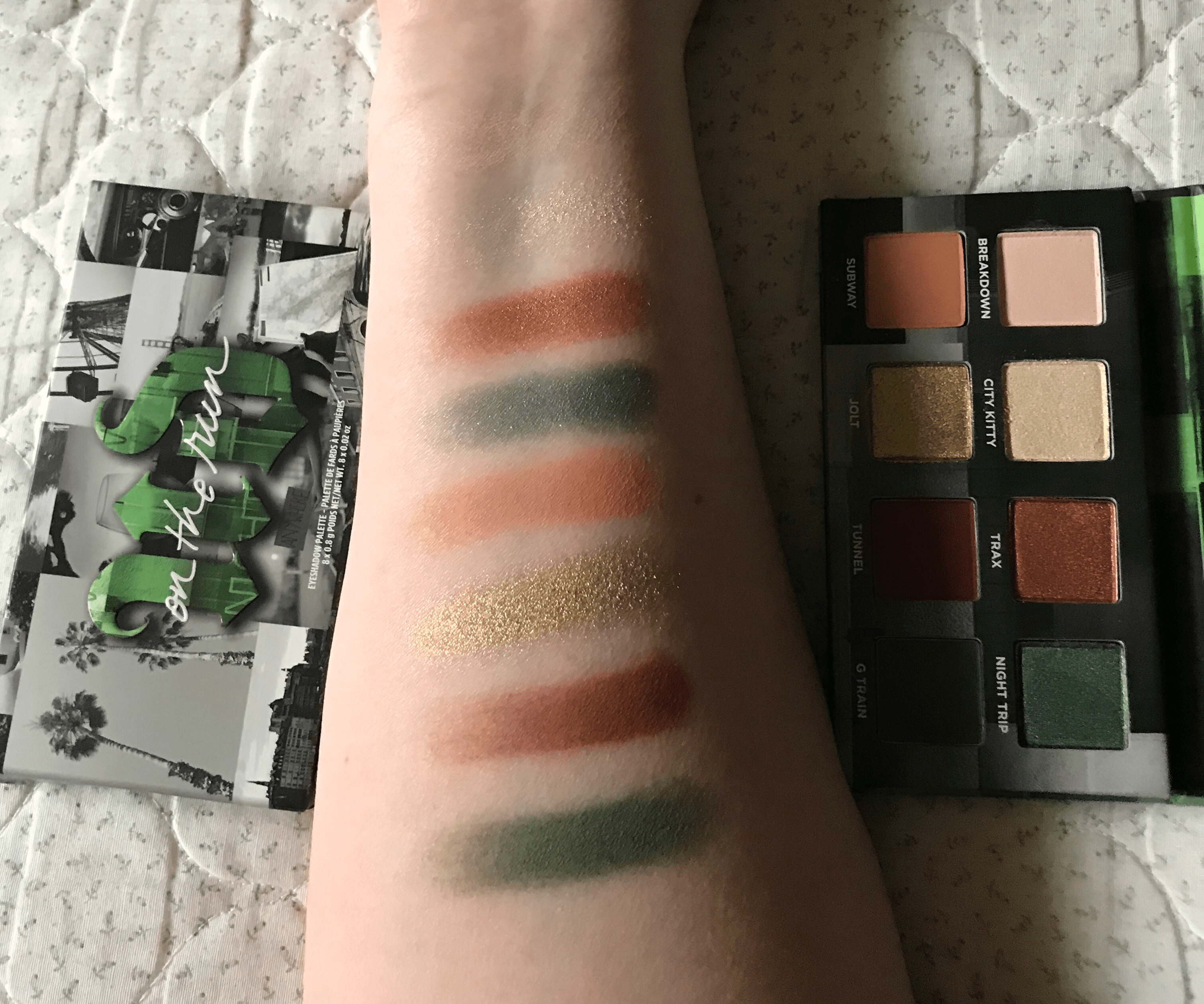 Urban Decay On the Run G Train palette 🎨 swatchitforme
