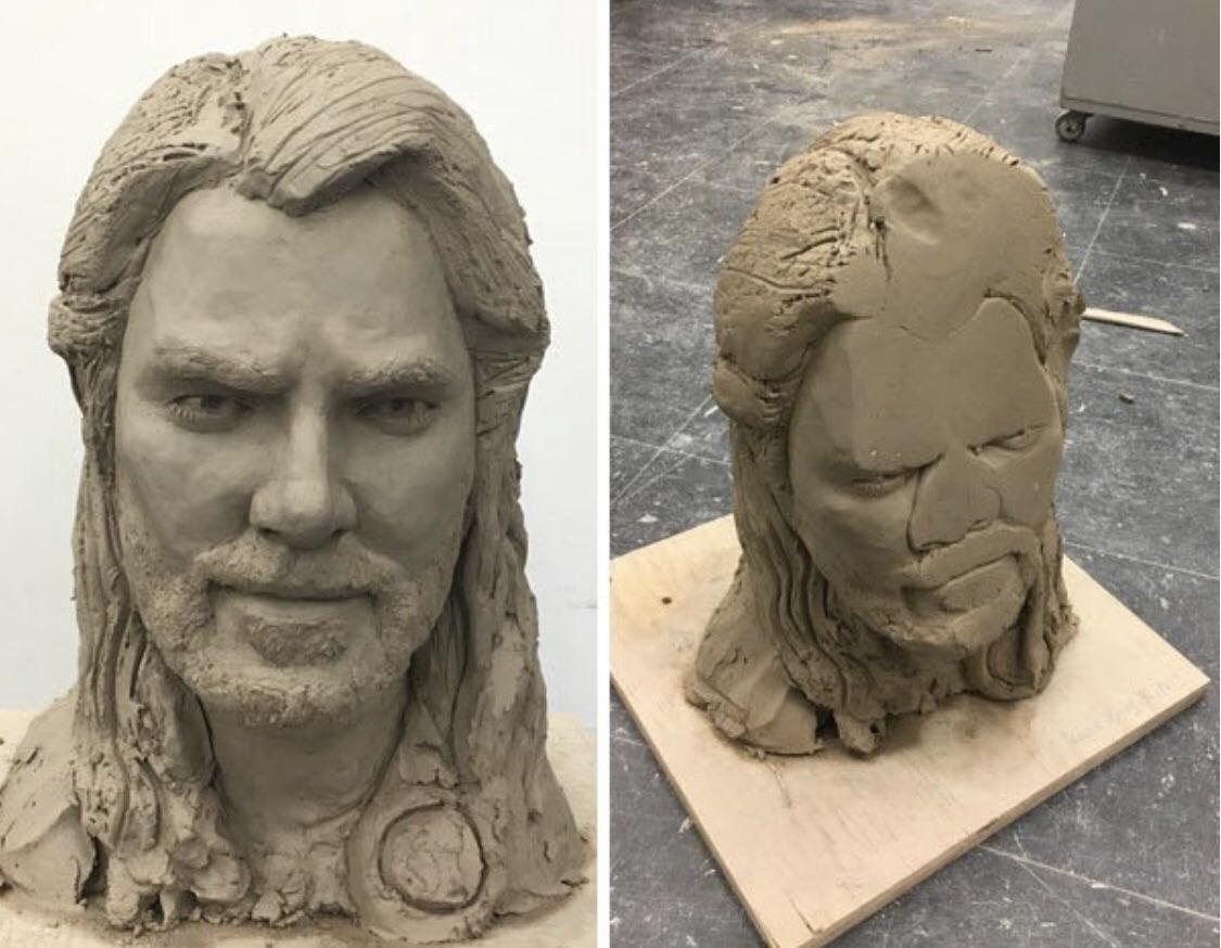 Smashed face on a detailed sculpture r/Wellthatsucks
