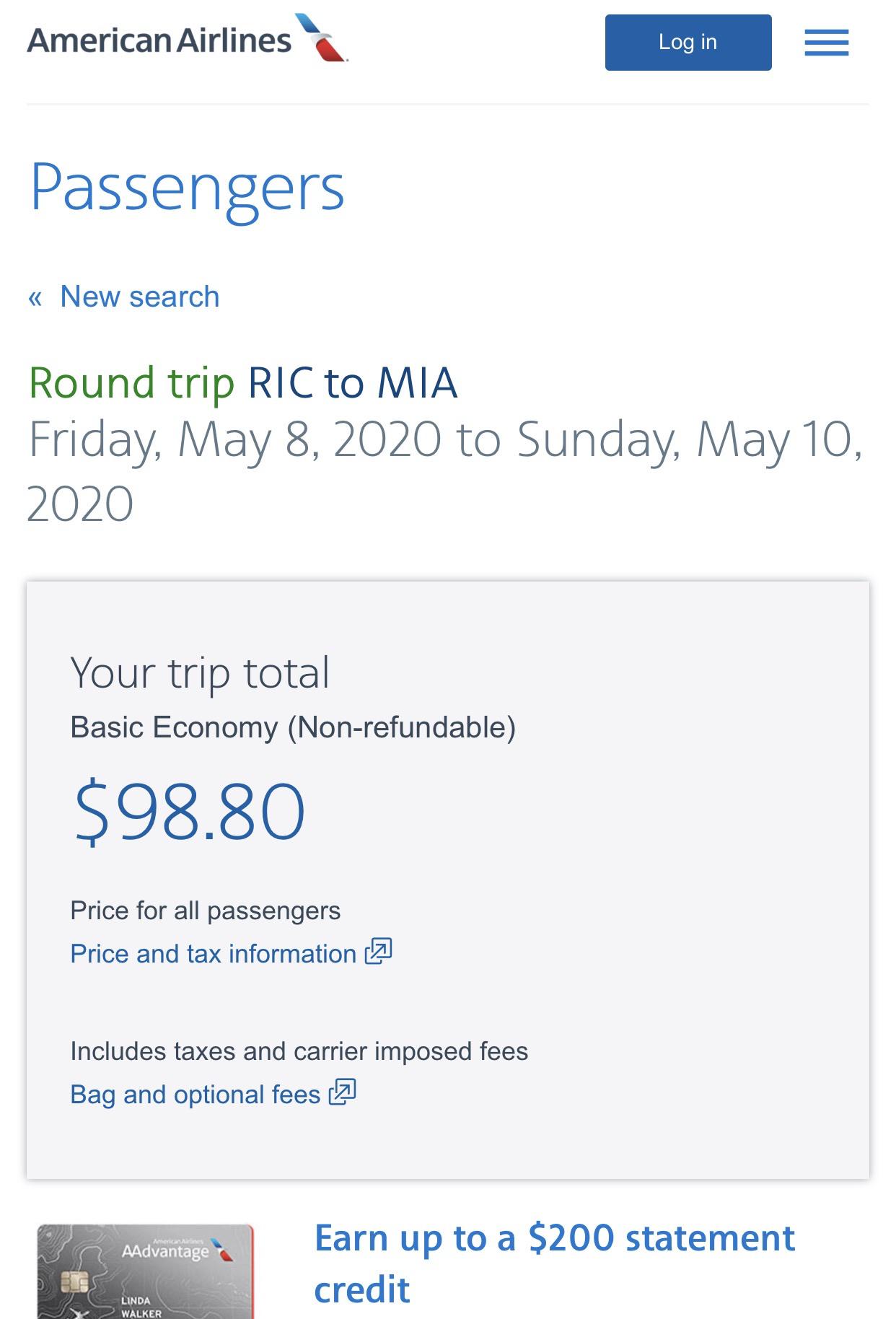 Richmond to Miami round trip on American. Corona sale. r/rva