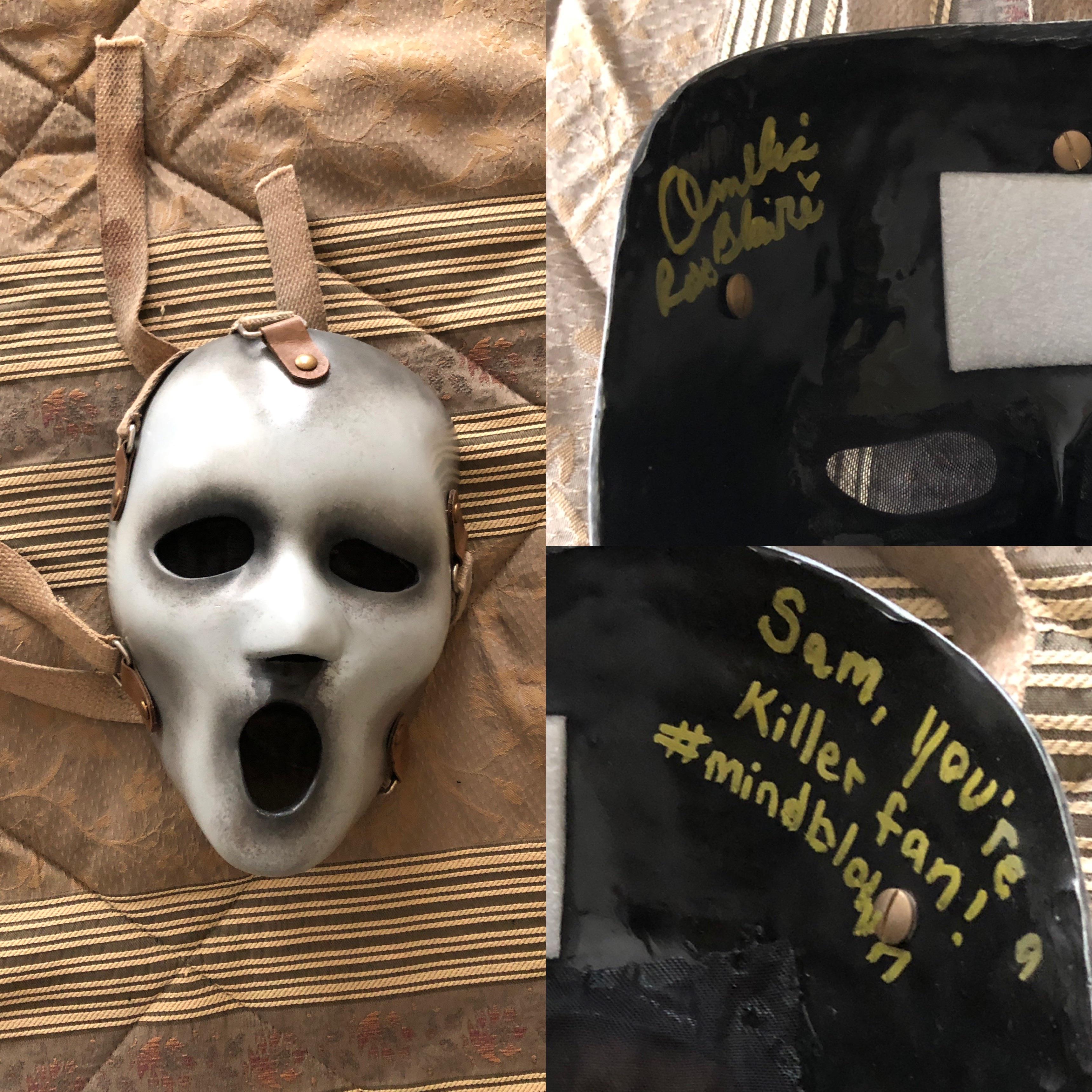 Got my Brandon James mask signed by Amelia Rose Blaire, actress of