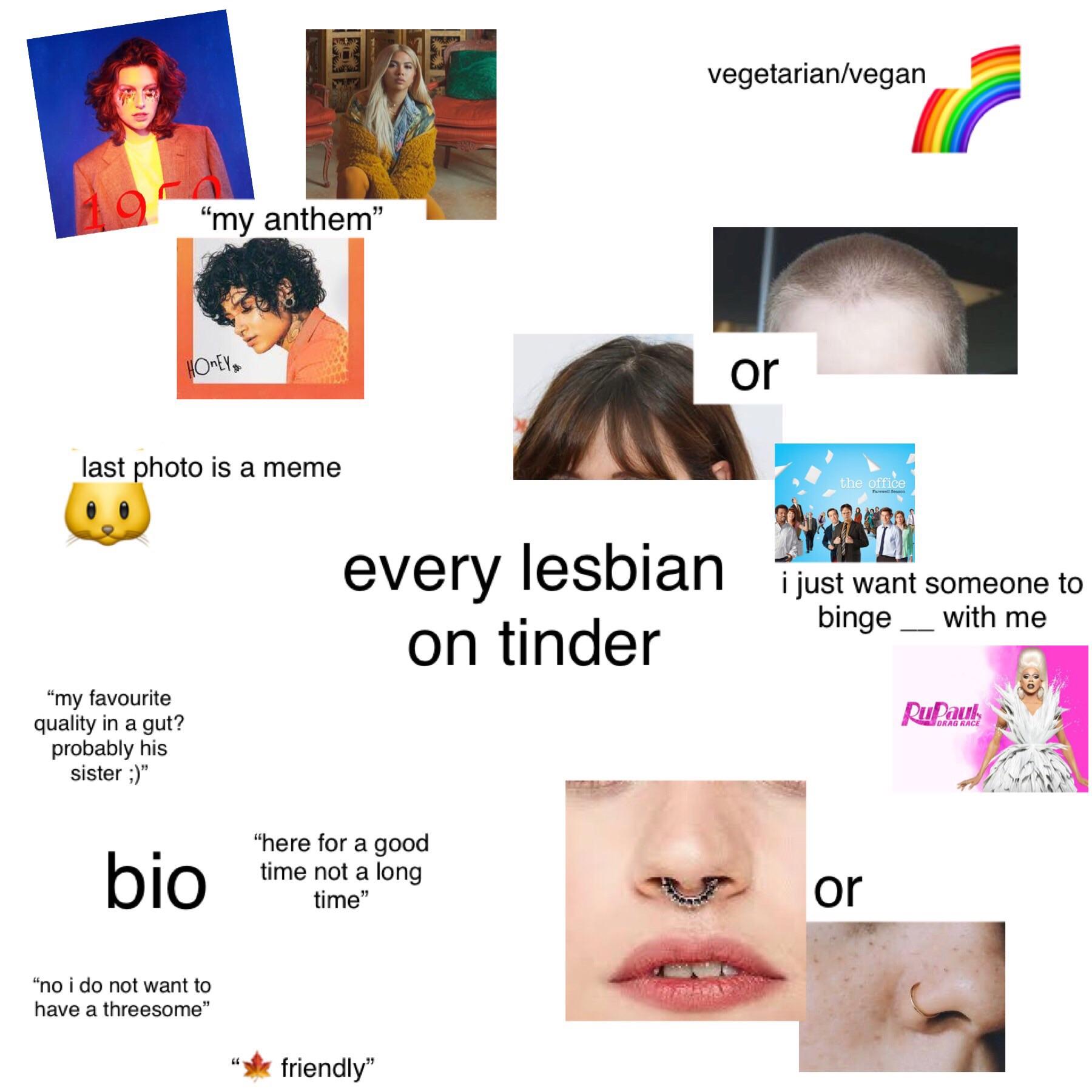 every lesbian on tinder r/starterpacks