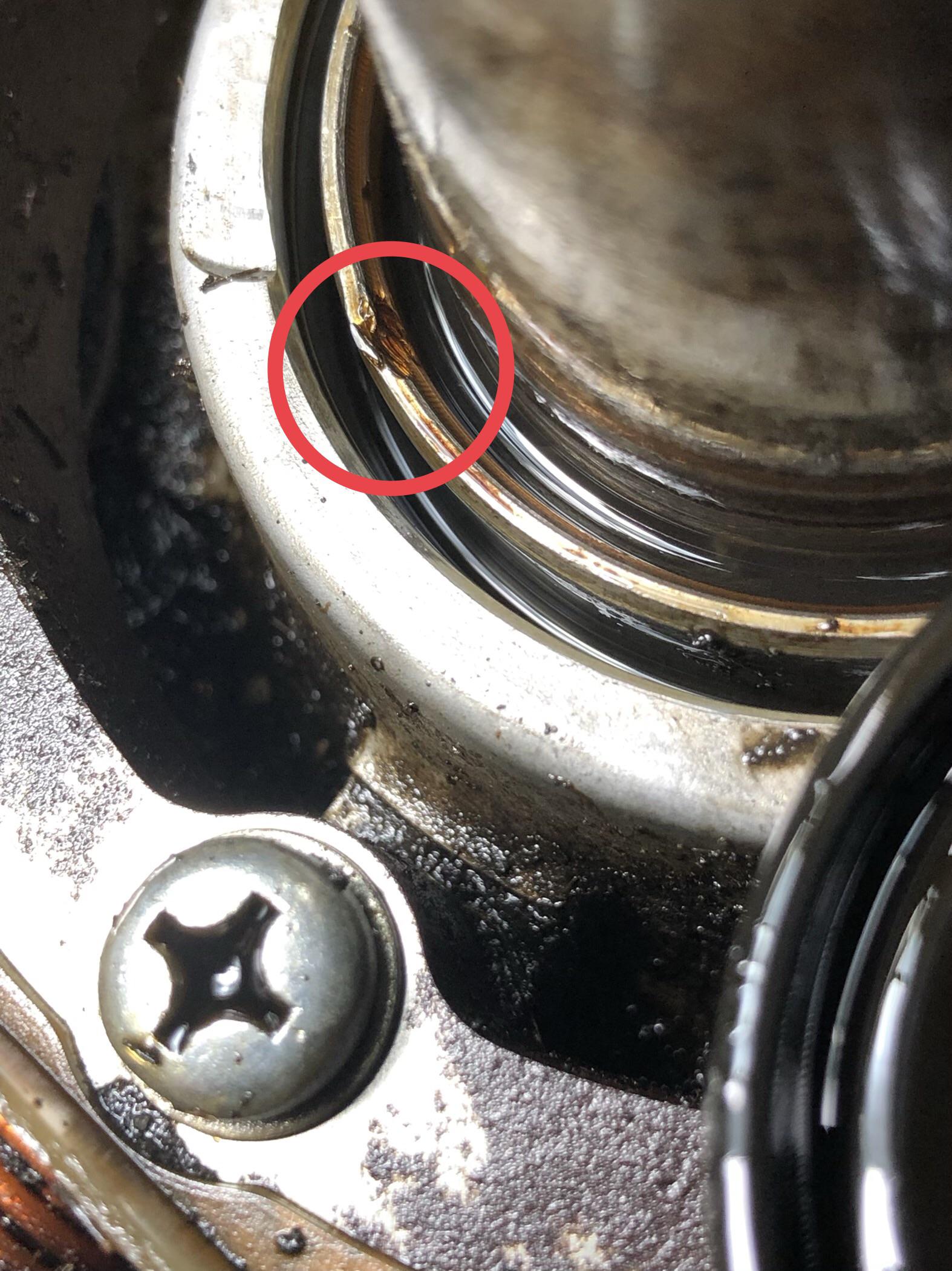Would this burr cause a crankshaft seal to leak? r/smallengines