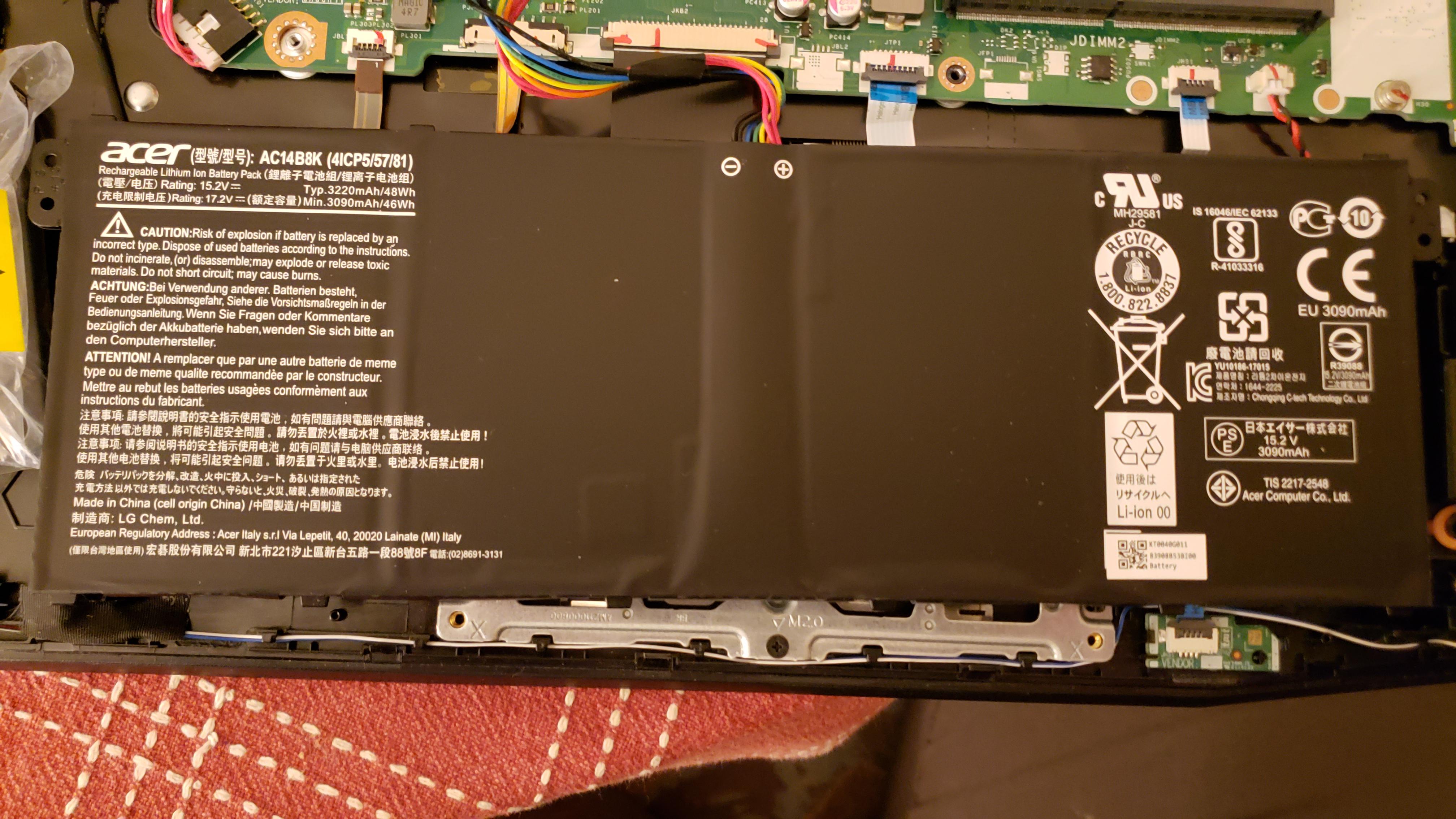 Trying to upgrade my Acer Nitro 5 (AN51542) and I'm looking for a