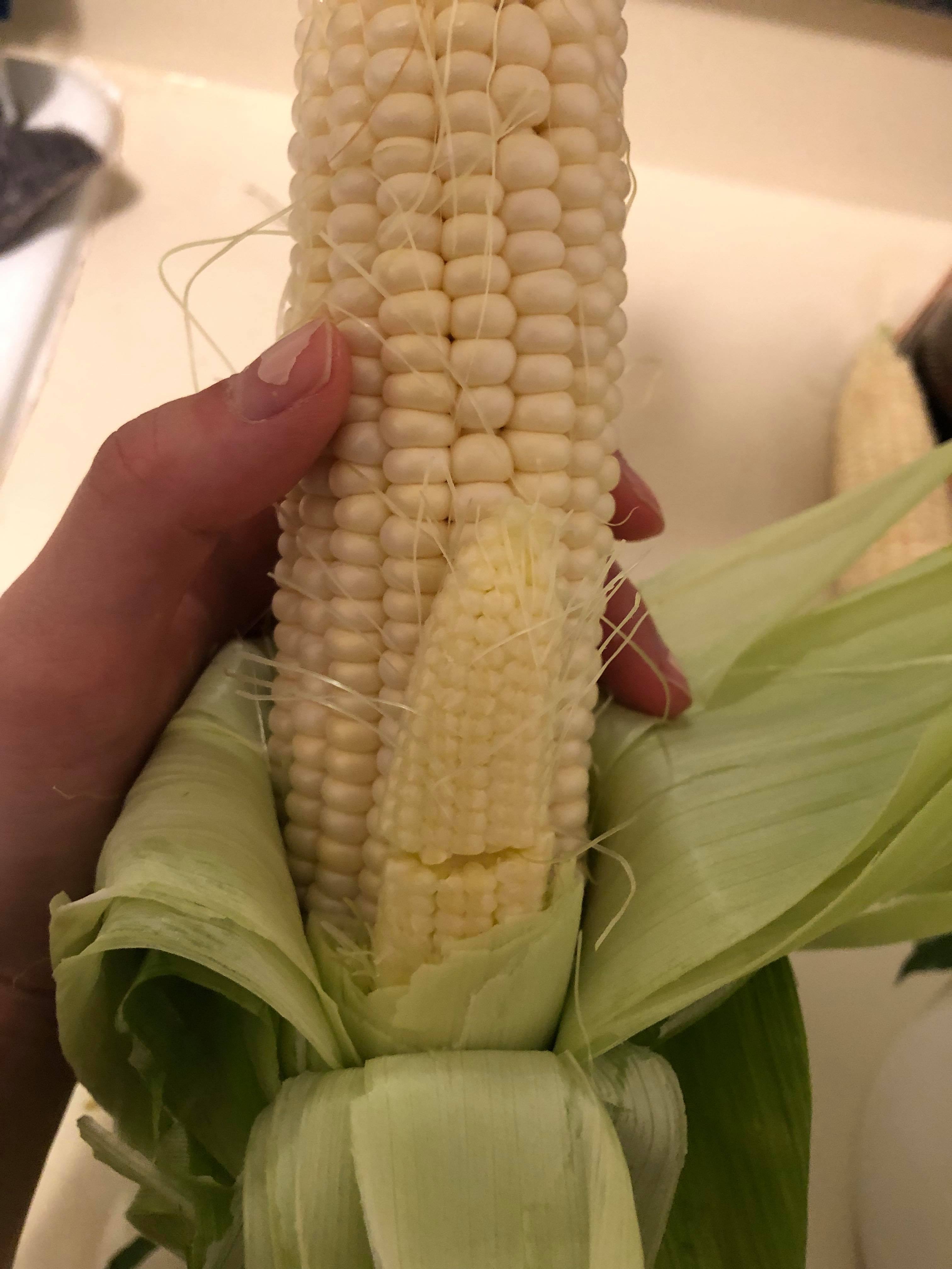 The ear of corn I opened had another smaller corn inside