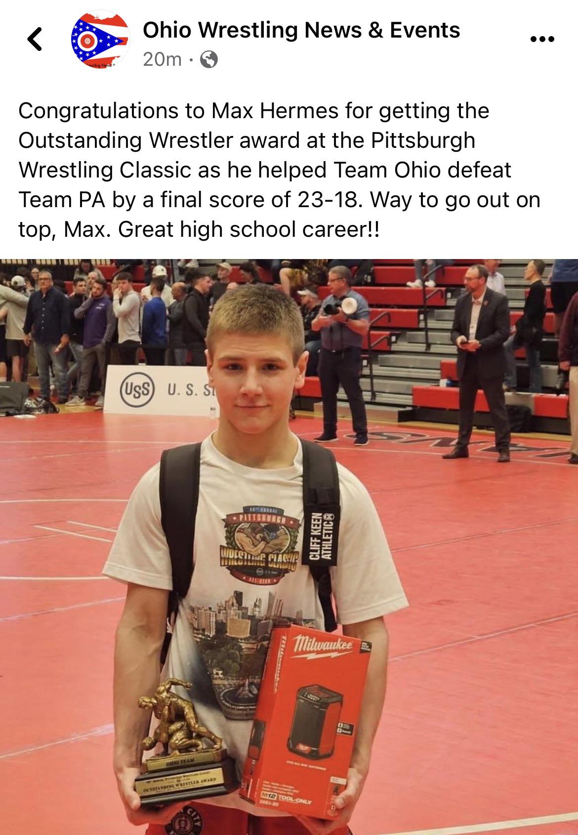 Milwaukee is sponsoring high school wrestling tournaments. Winners not