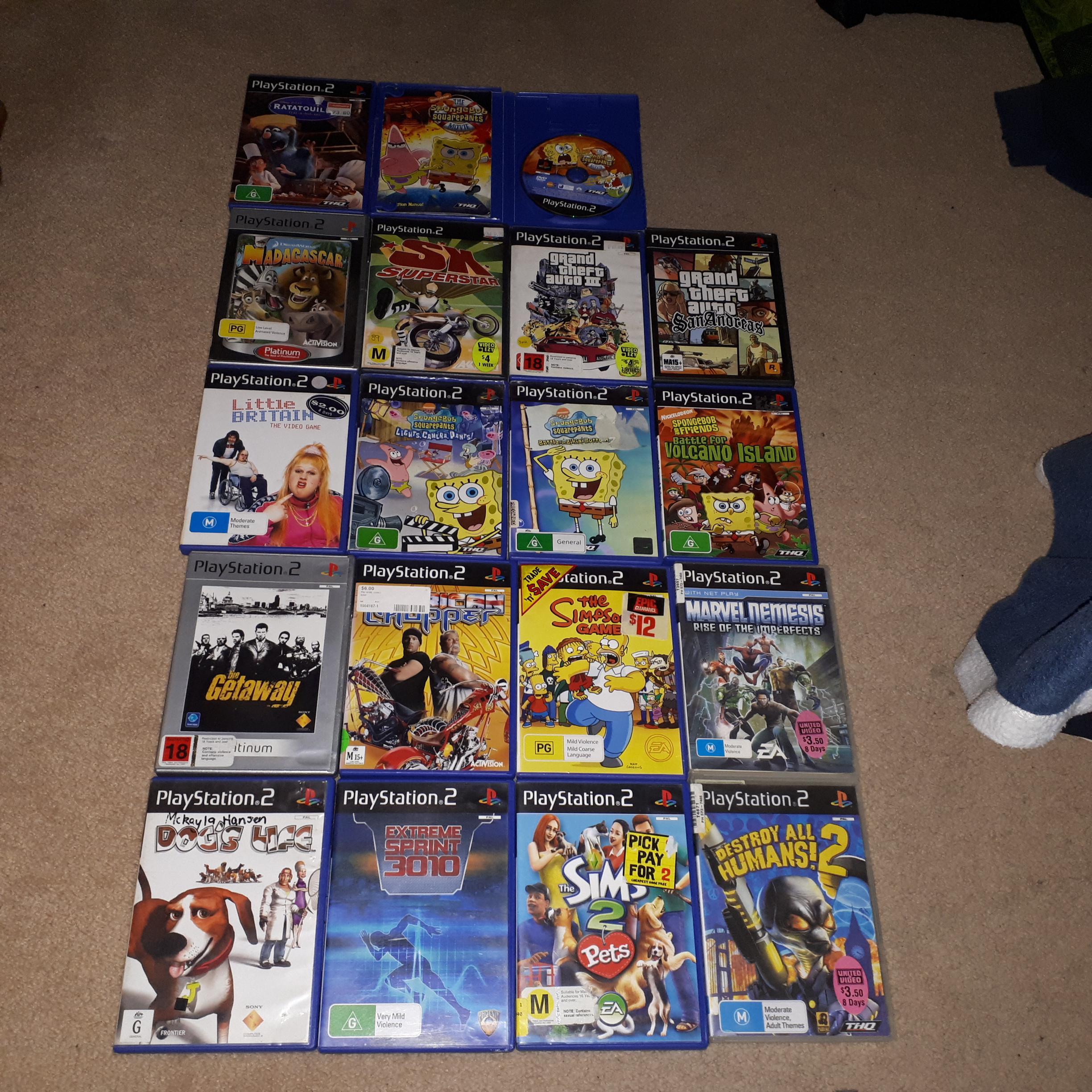 My ps2 Game Collection the good old days r/ps2