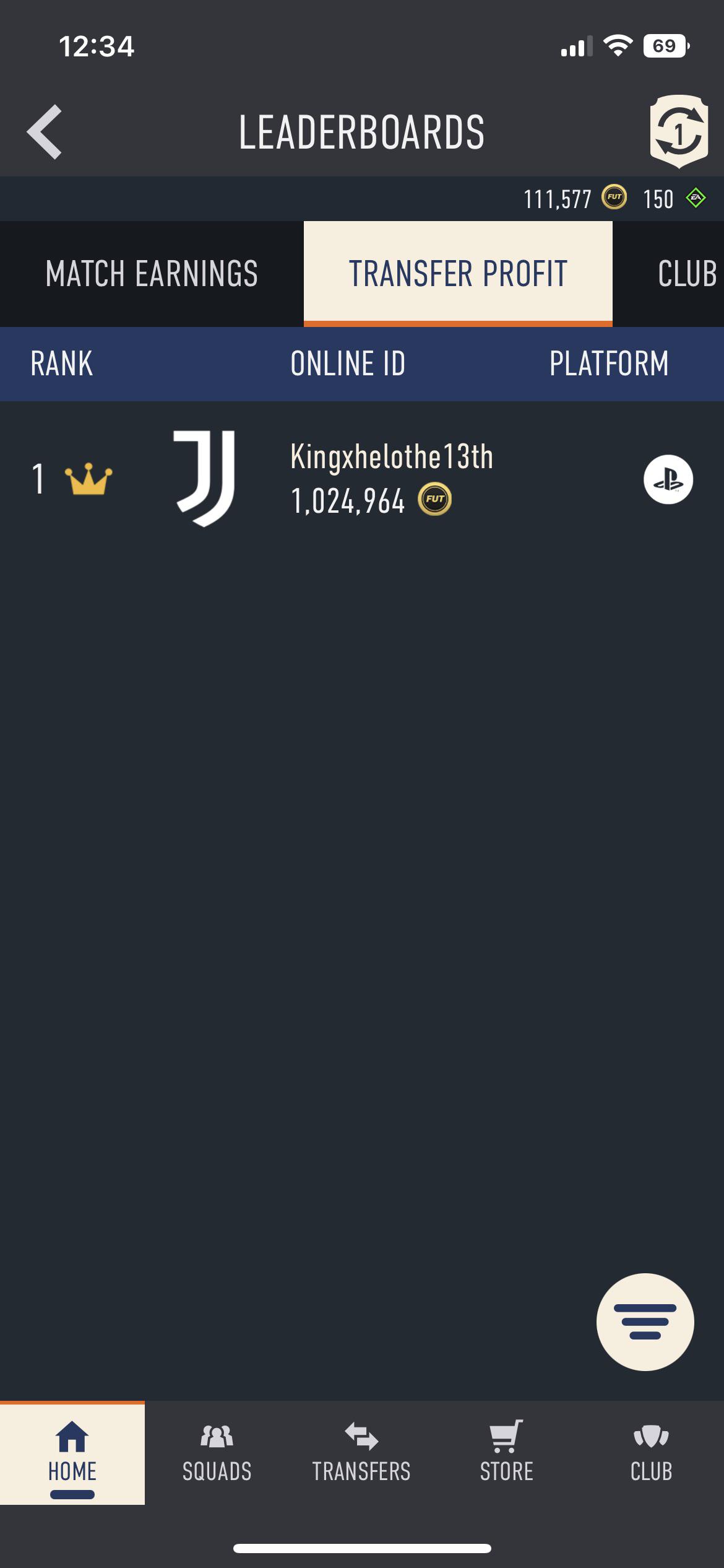 What is your transfer profit ? r/fut