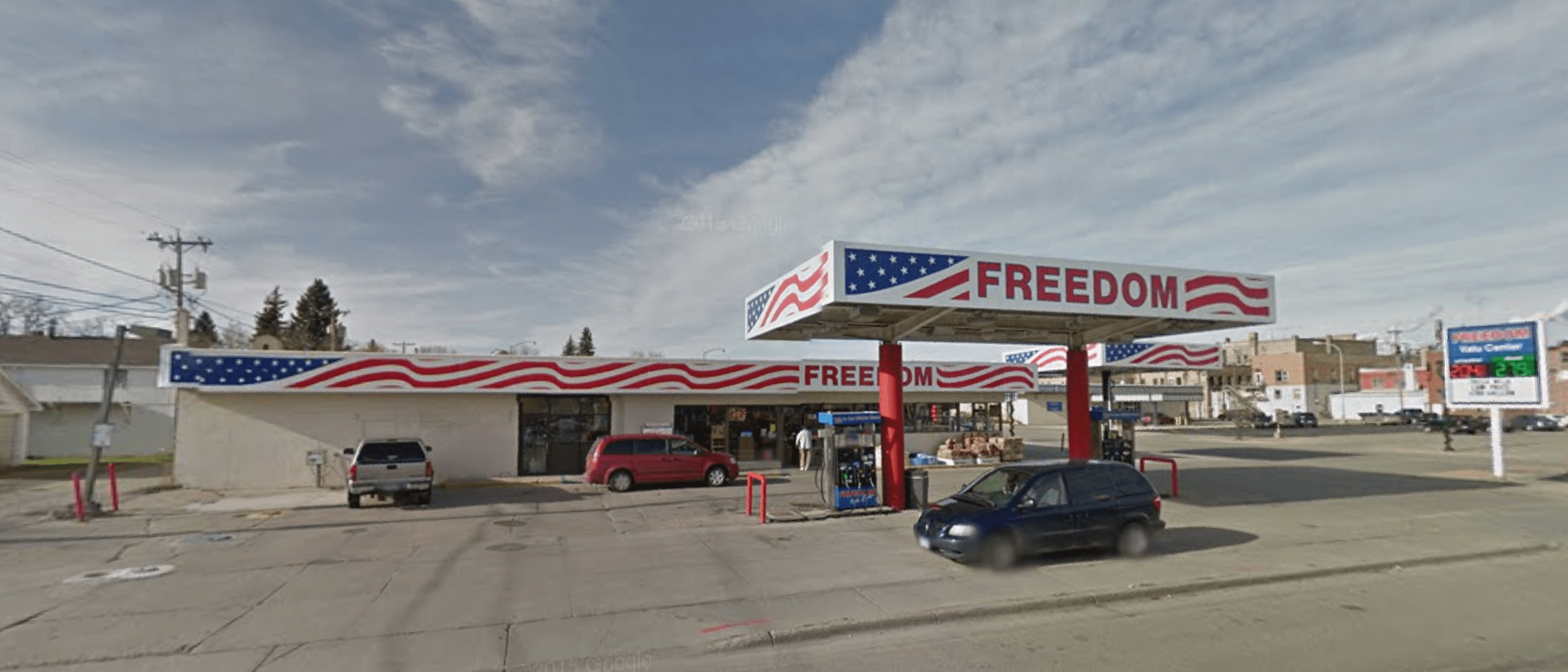 One upping the "Freedom Lounge" with this gas station. r/ShitAmericansSay